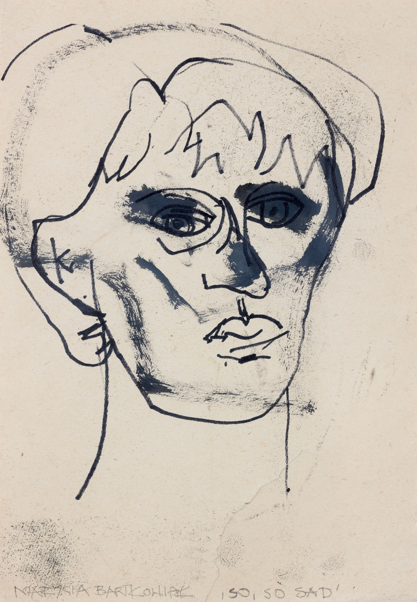 BARDZO, BARDZO ŹLE 29x21 rysunek na papierze 1989