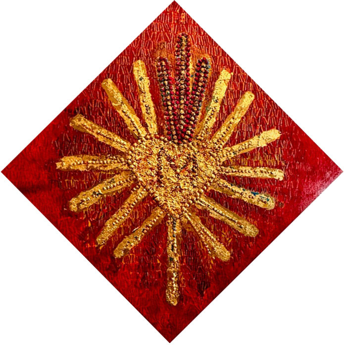 BABCIA ZOSIA 100x100 (70x70) techniki mieszane na płótnie 2024