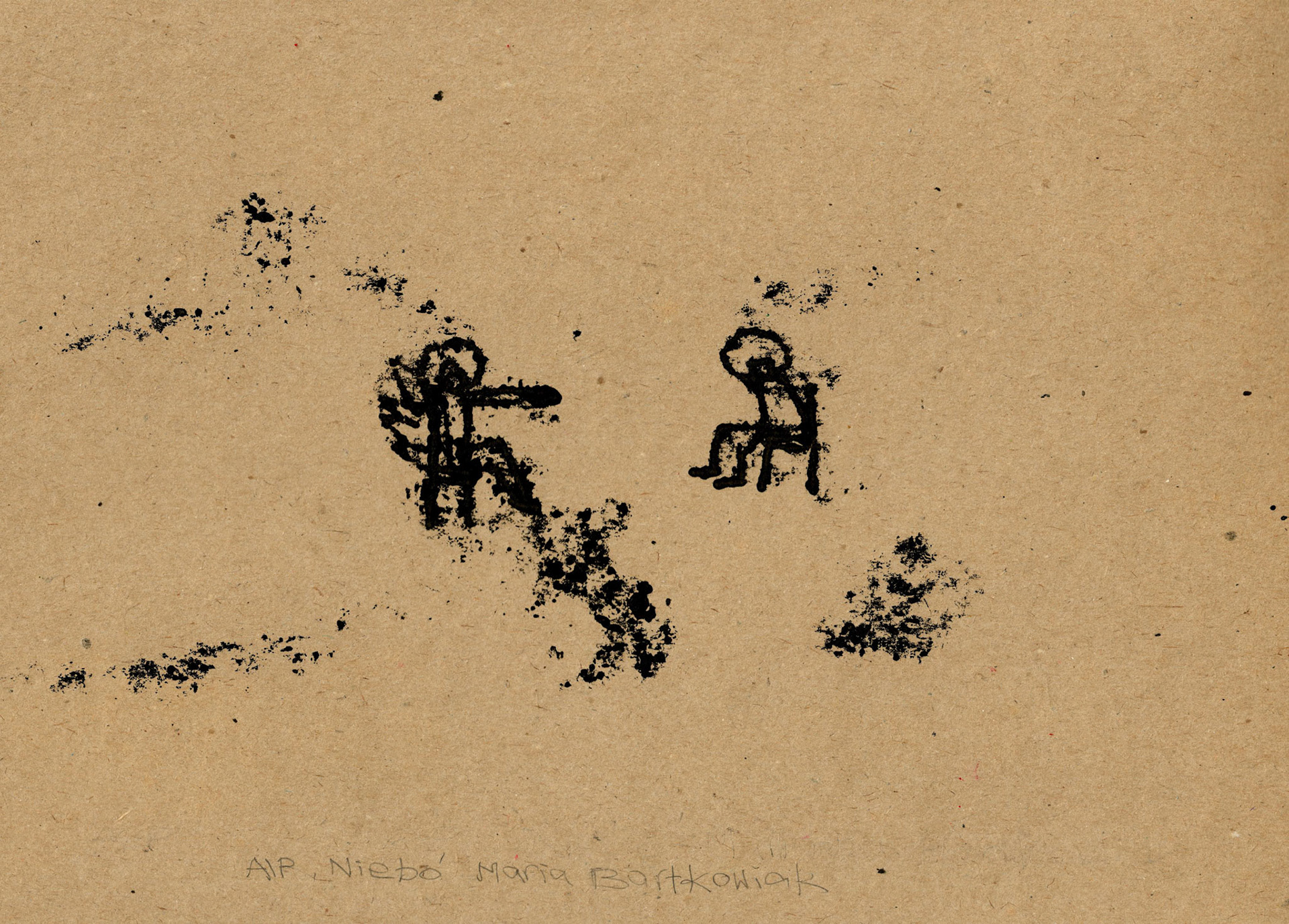 NIEBO 23x32 monotypia 1993