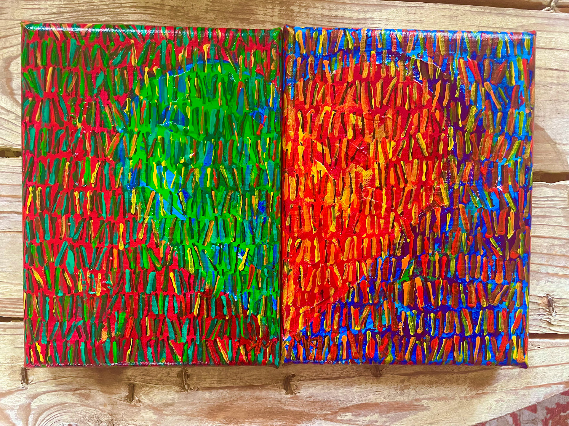 PRZYJACIELE 18x21 akryl na p┼éo╠ütnie 2025