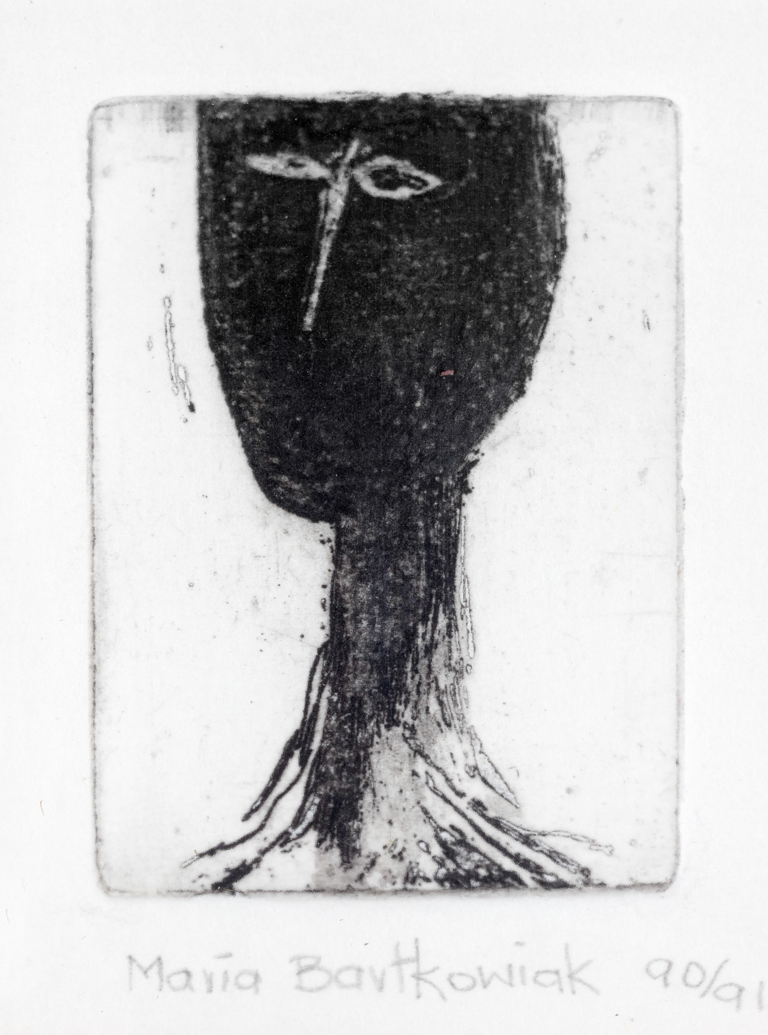 TWOJA CIEMNA STRONA 7x6 akwaforta 1990-1991