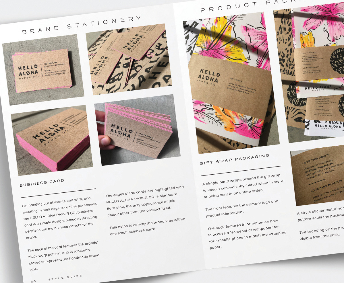 Tessa Collins - Hello Aloha Paper Co. Branding