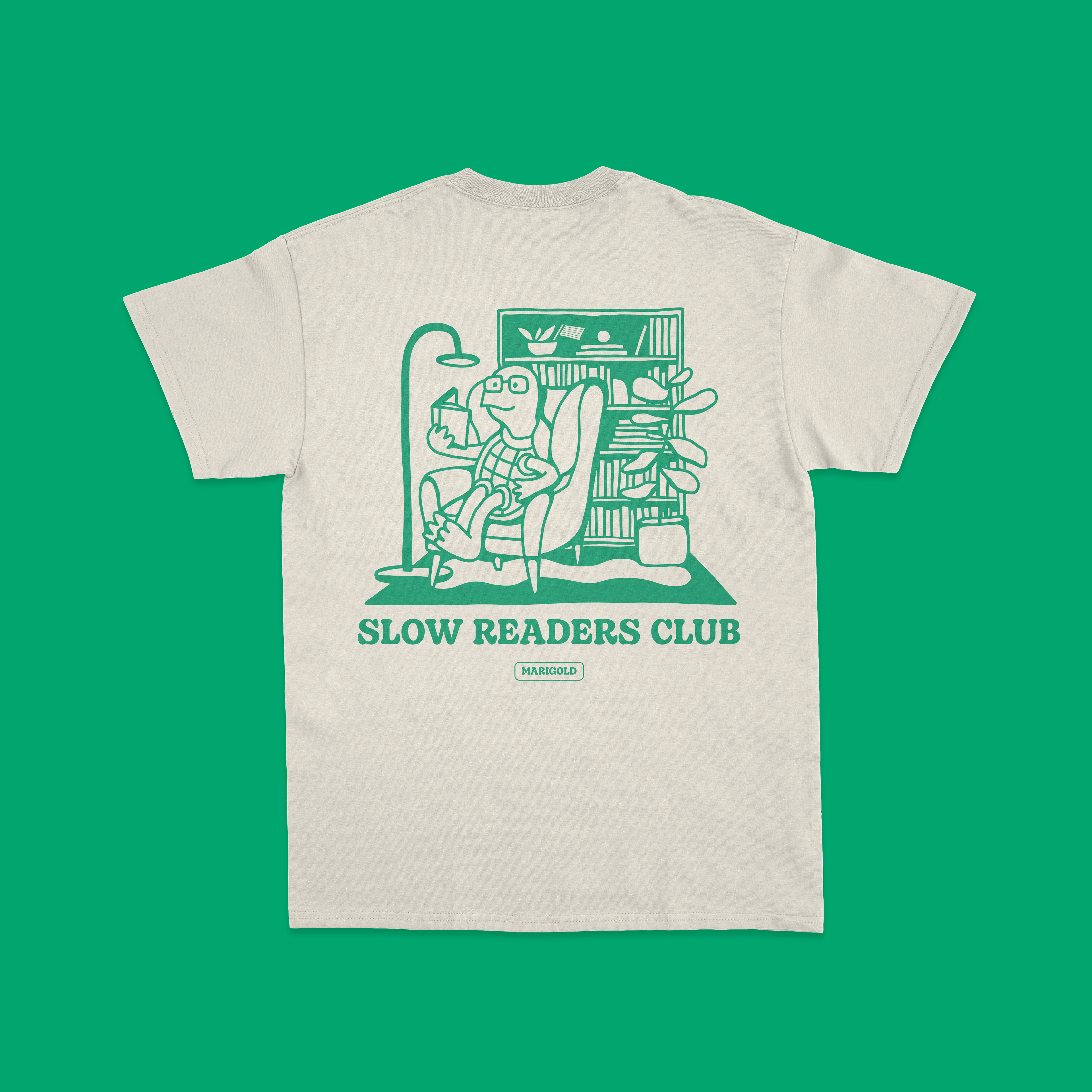 Merch design for Marigold bookstore pop-up