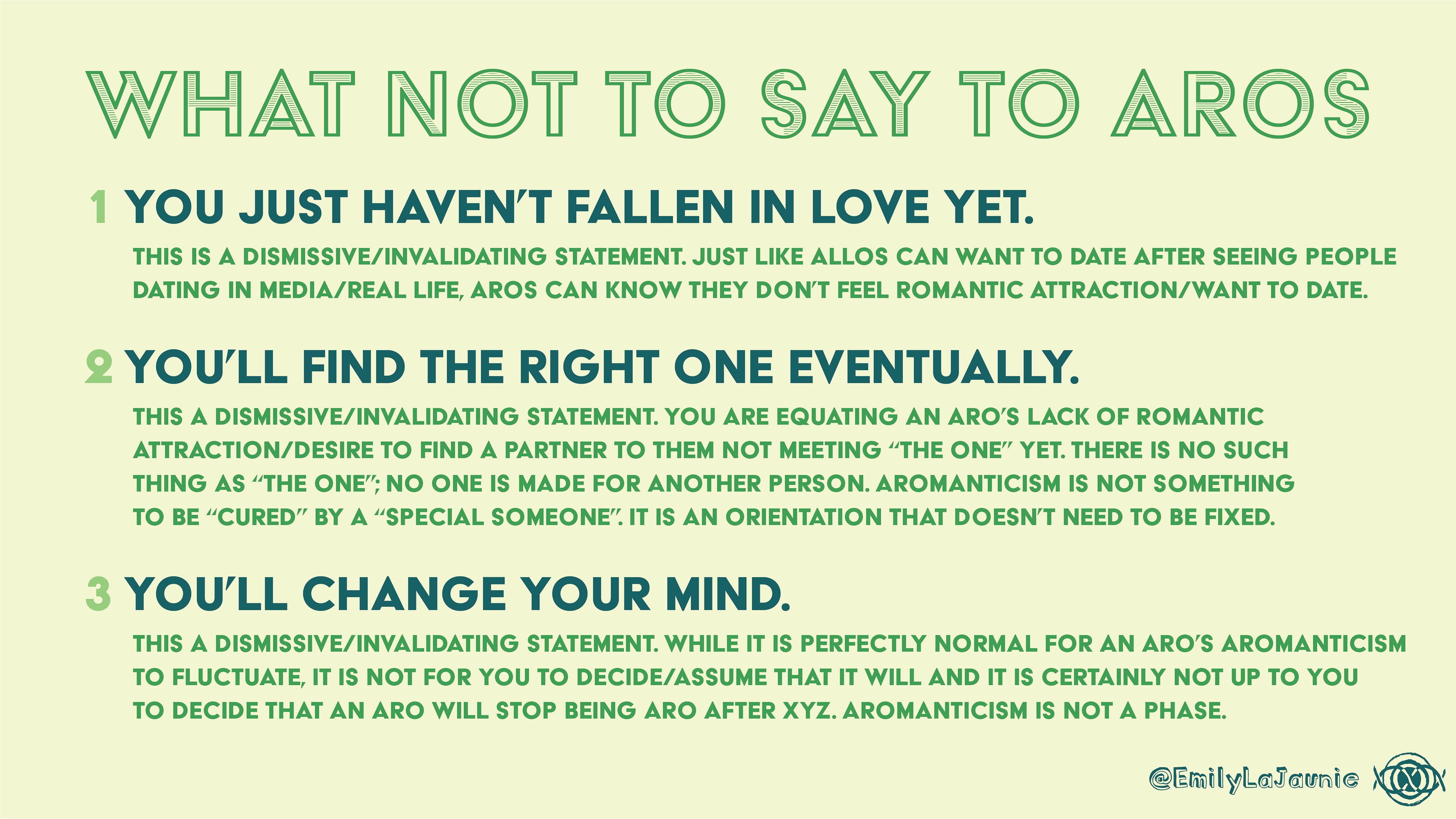 #3: What Not To Say To Aros