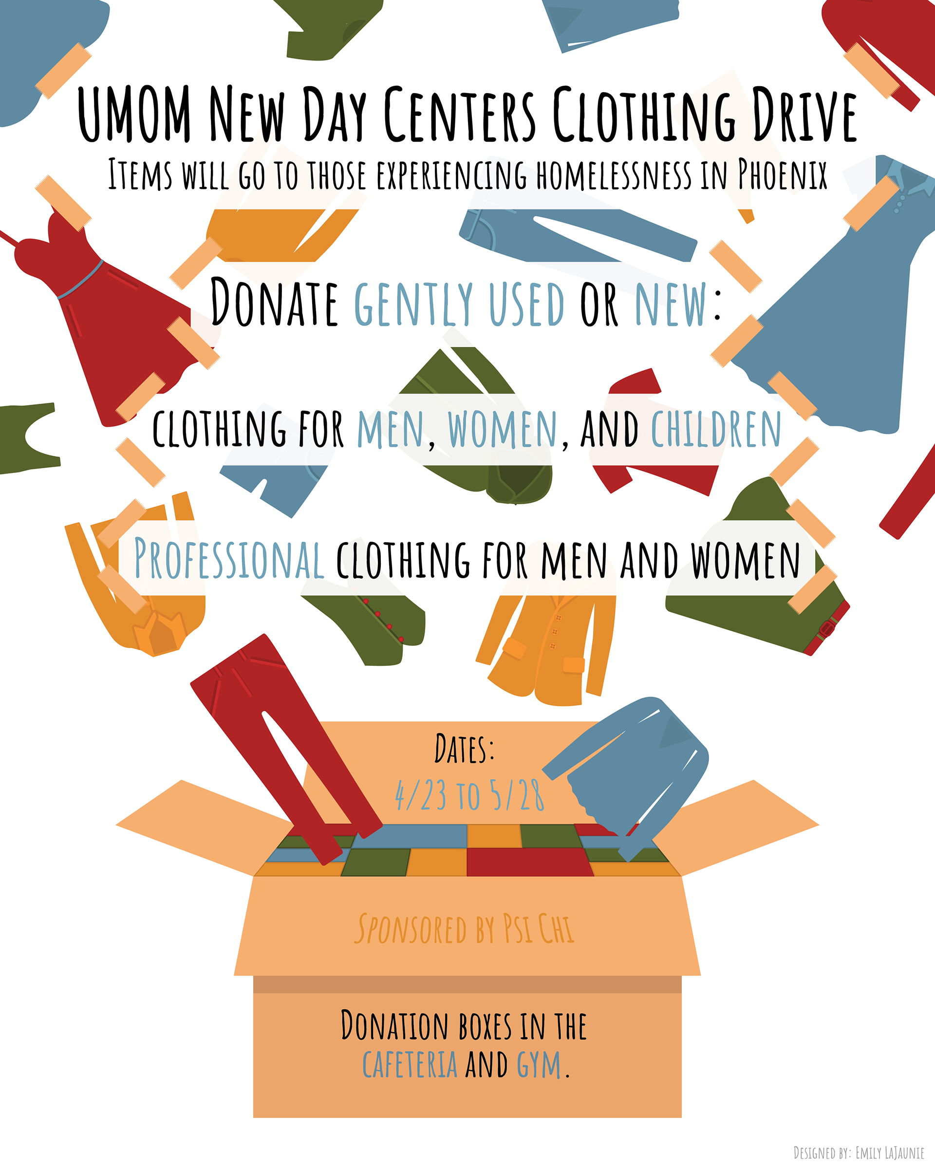 Umom New Day Centers Clothing Drive