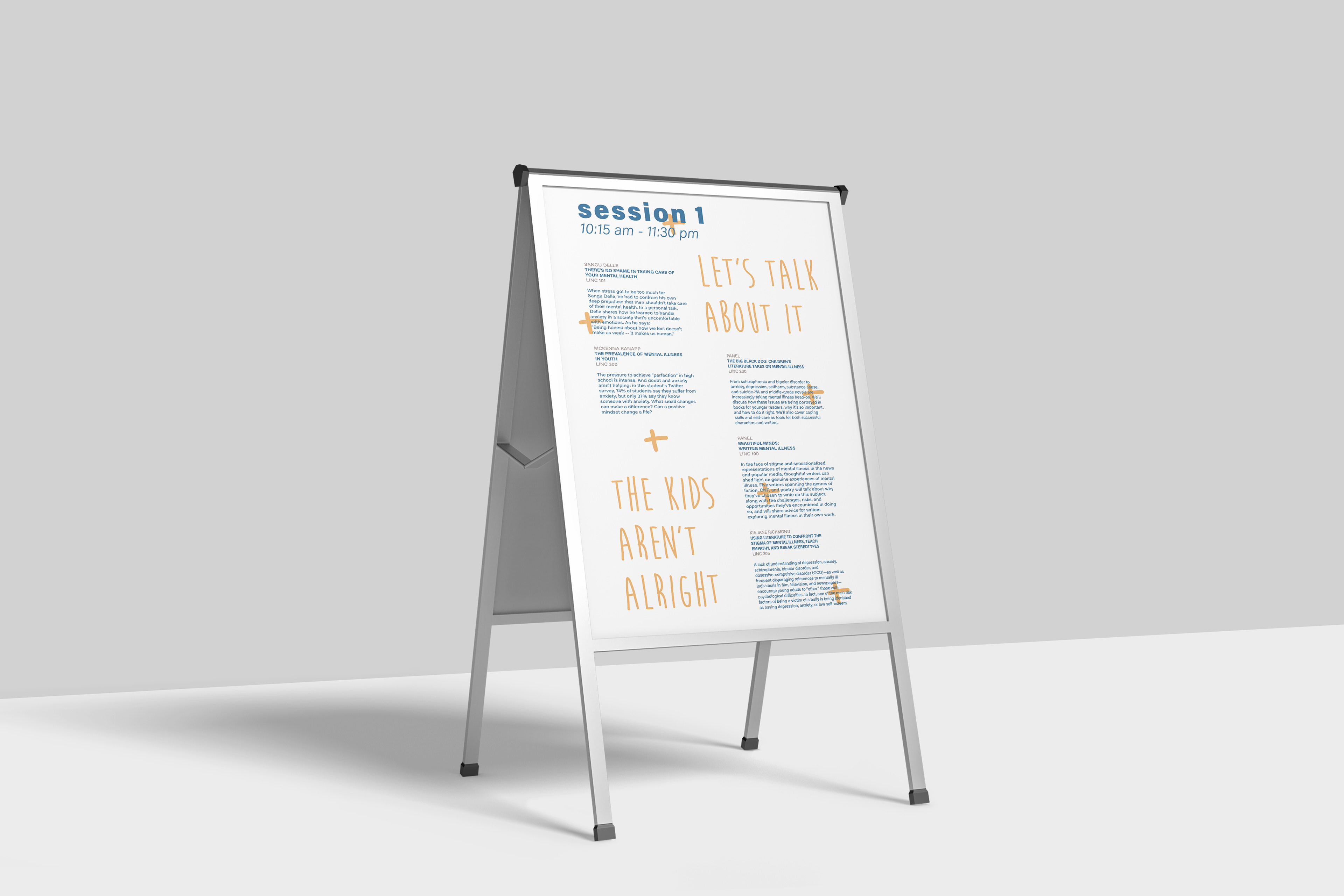 Session poster display