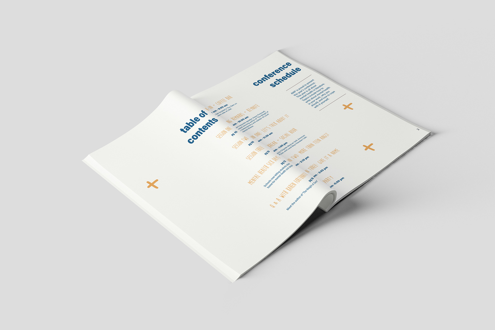 Program magazine - conference schedule