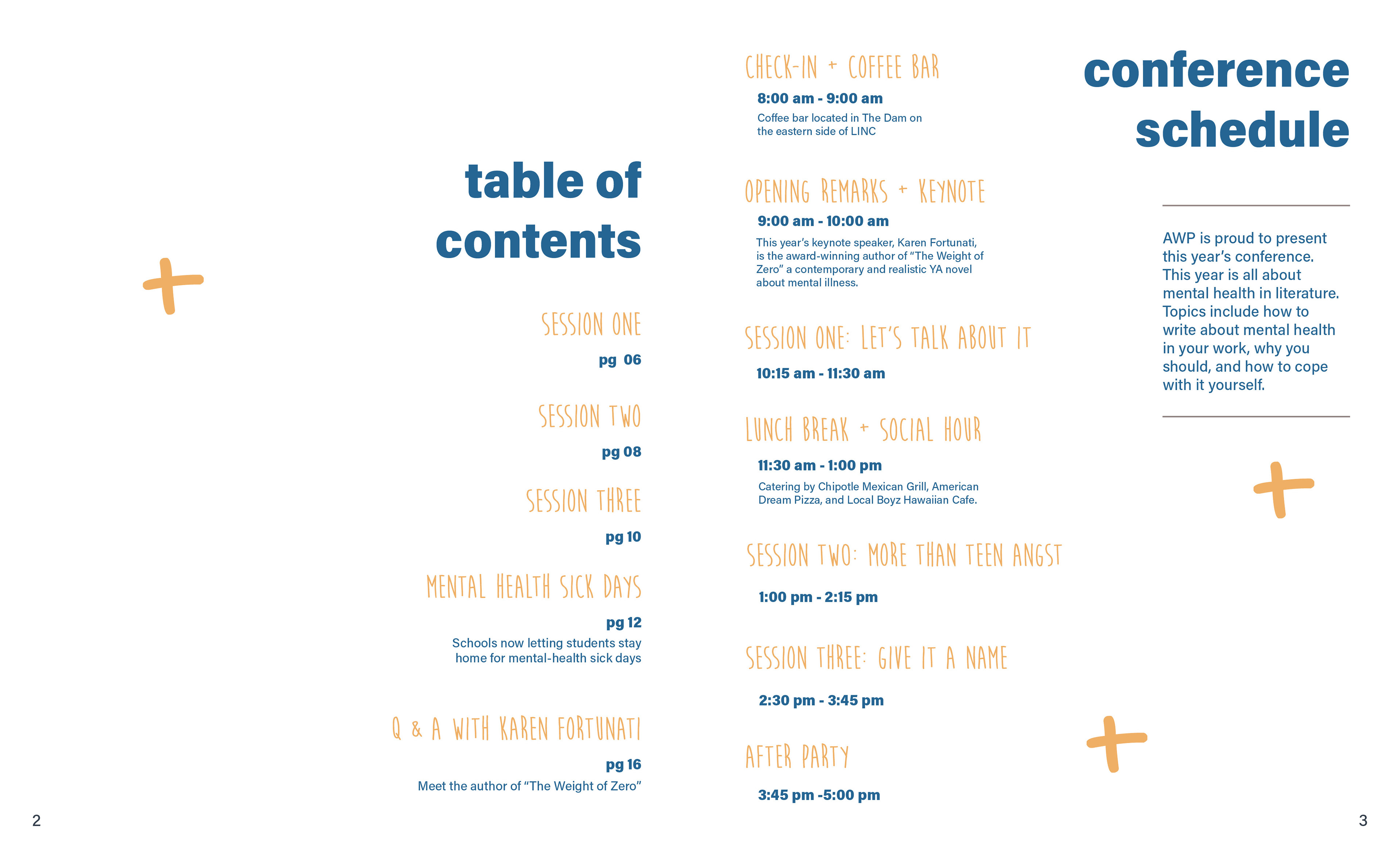 Program magazine - conference schedule
