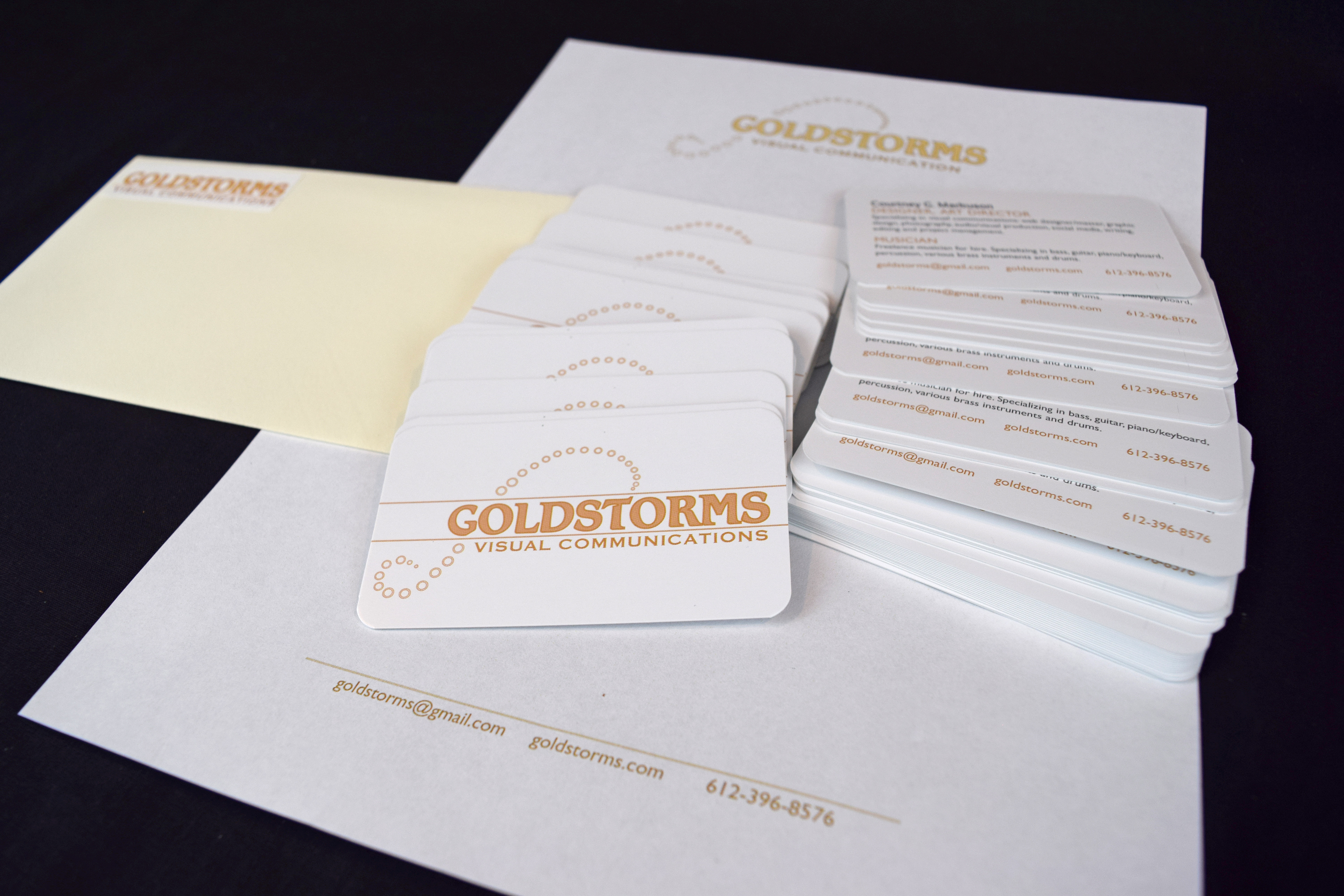 Personal branding printed example