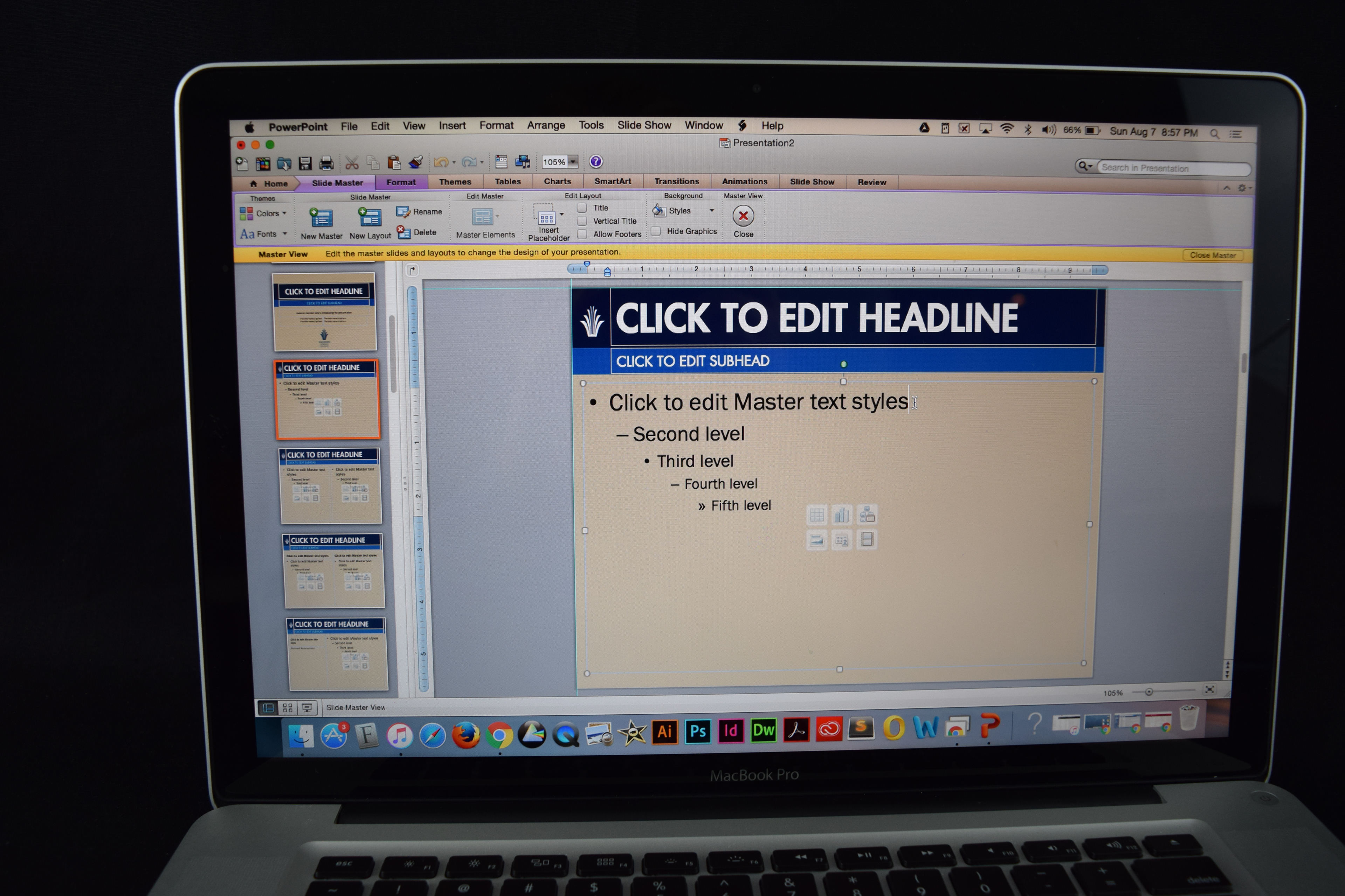 Digital template example