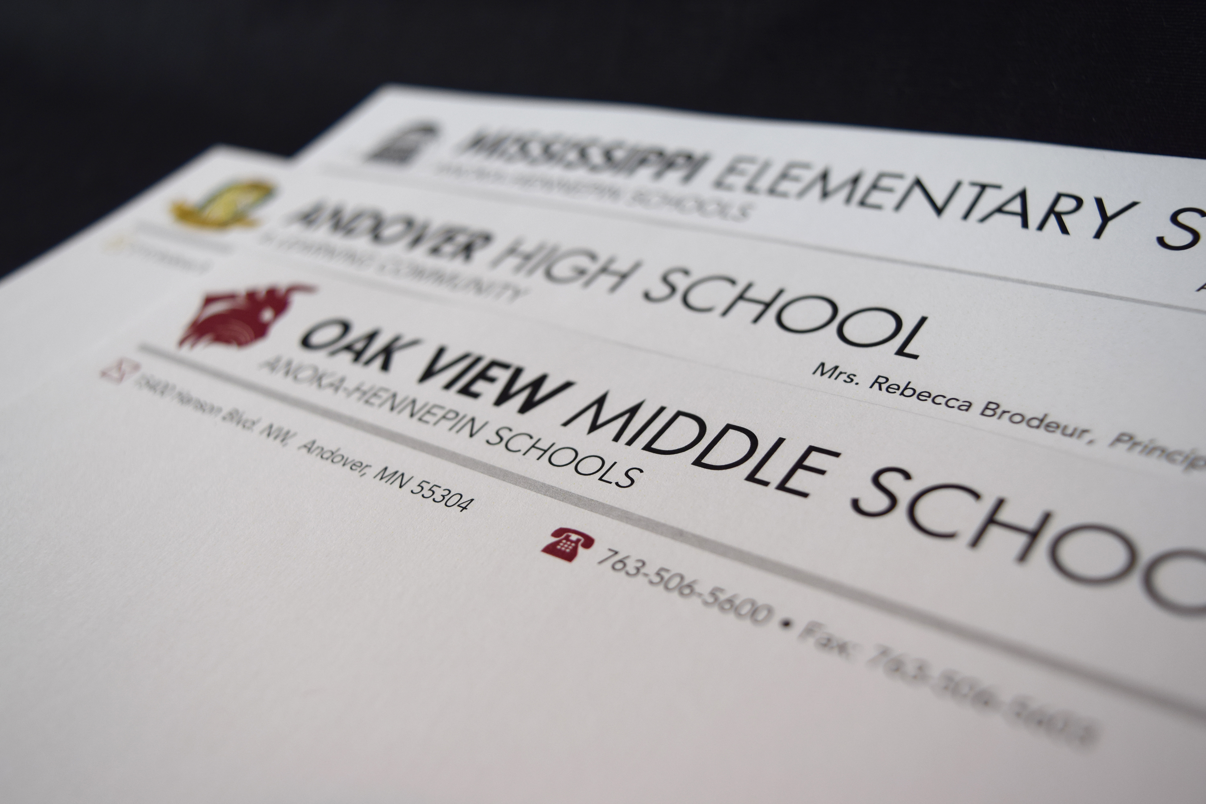 Personal branding printed example