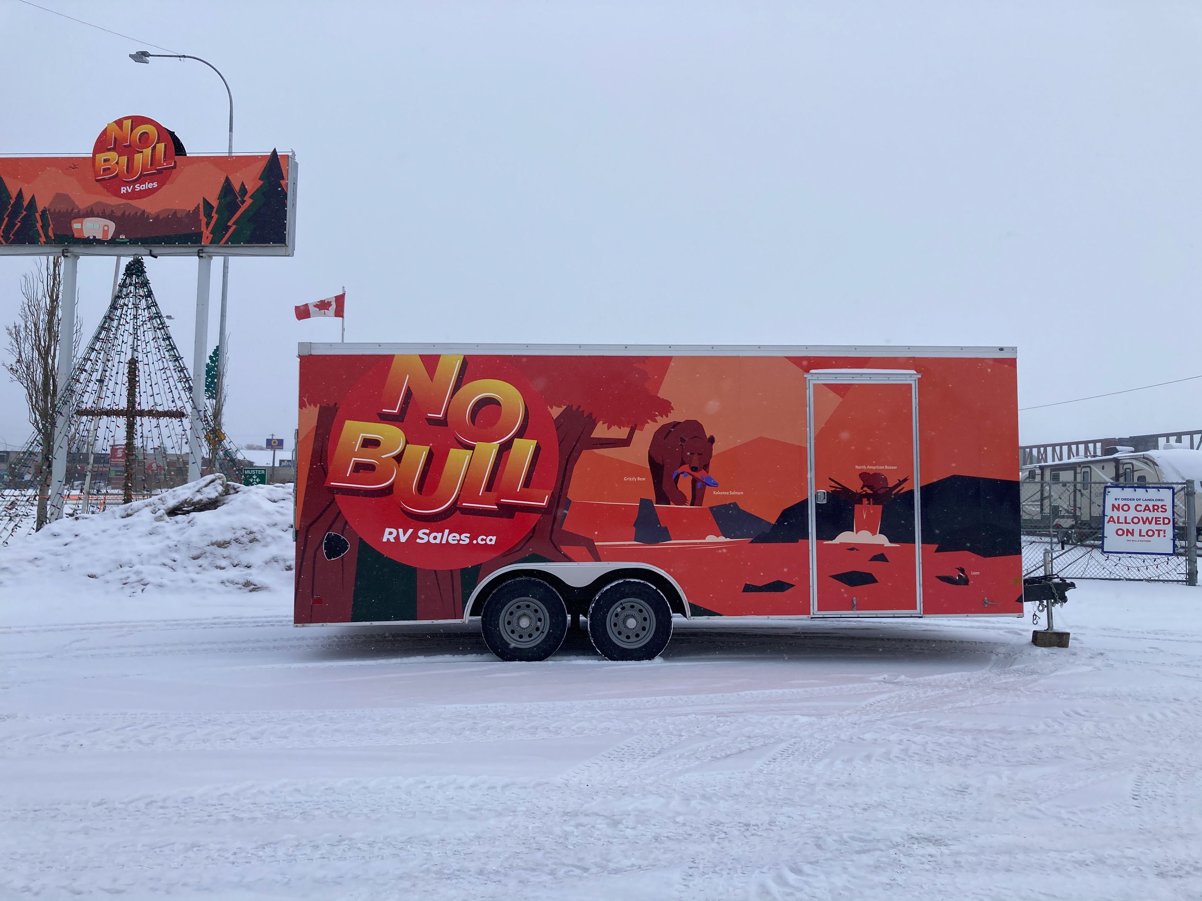 It's a billboard, it's a mural, it's No Bull