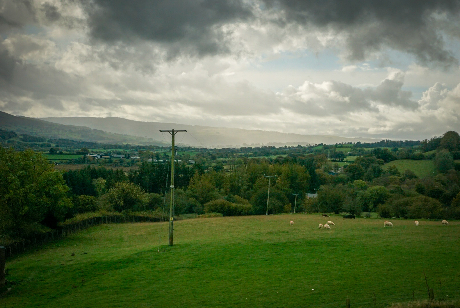 View from Llwynywynau Isaf Barn