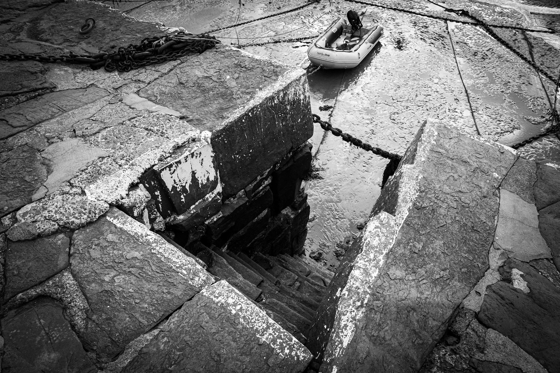 Harbour walls New Quay, Wales