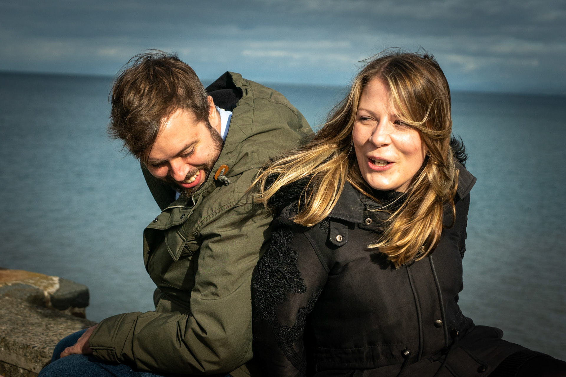 Toby & Charlotte at New Quay, Wales