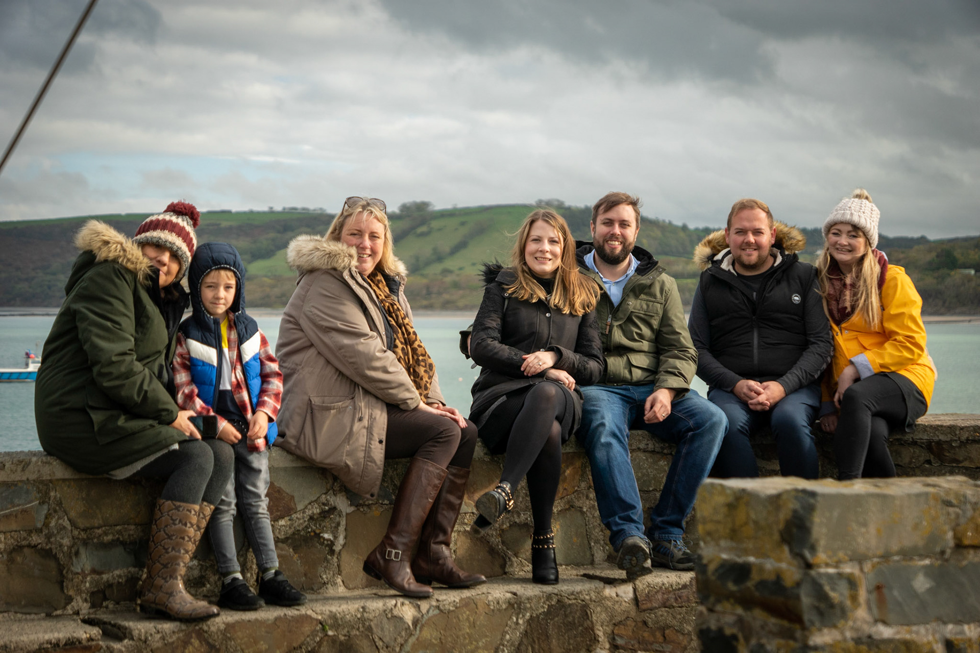 The crew at New Quay, Wales