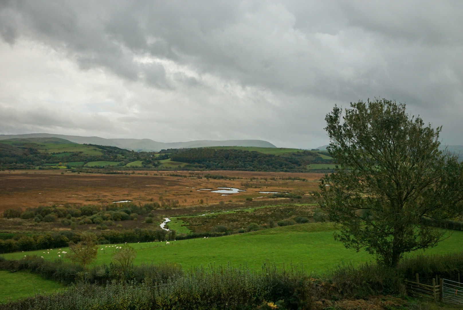 View from Llwynywynau Isaf Barn