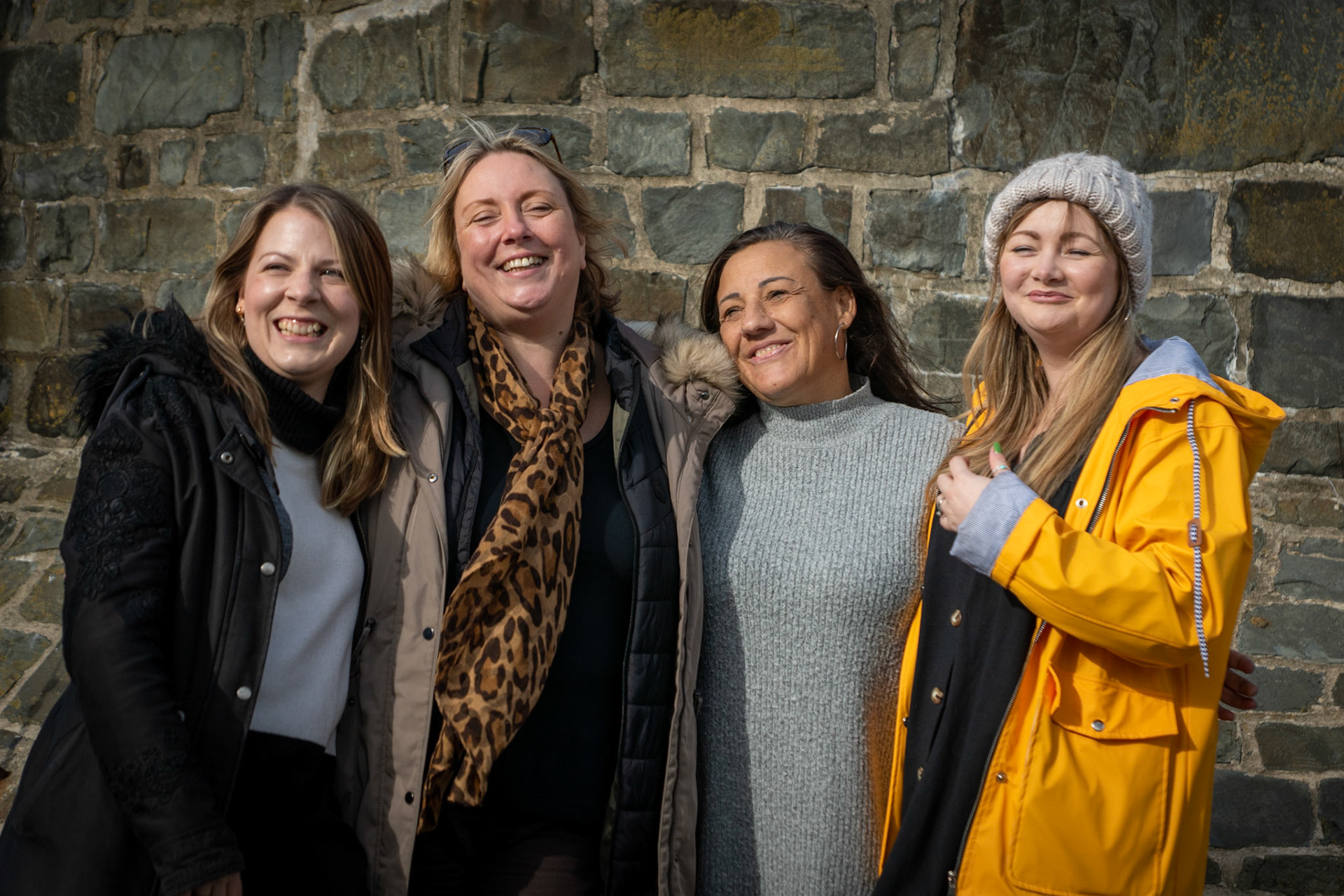 The girls at New Quay, Wales