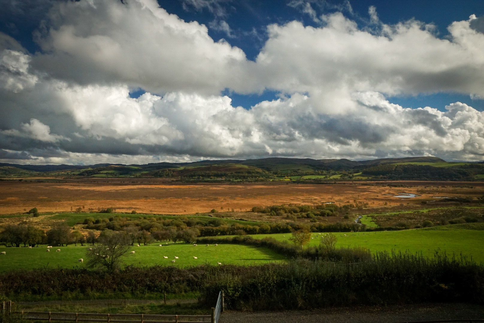 View from Llwynywynau Isaf Barn