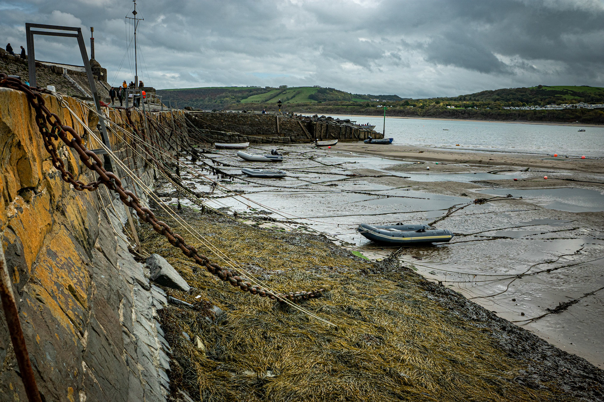 Harbour walls New Quay, Wales