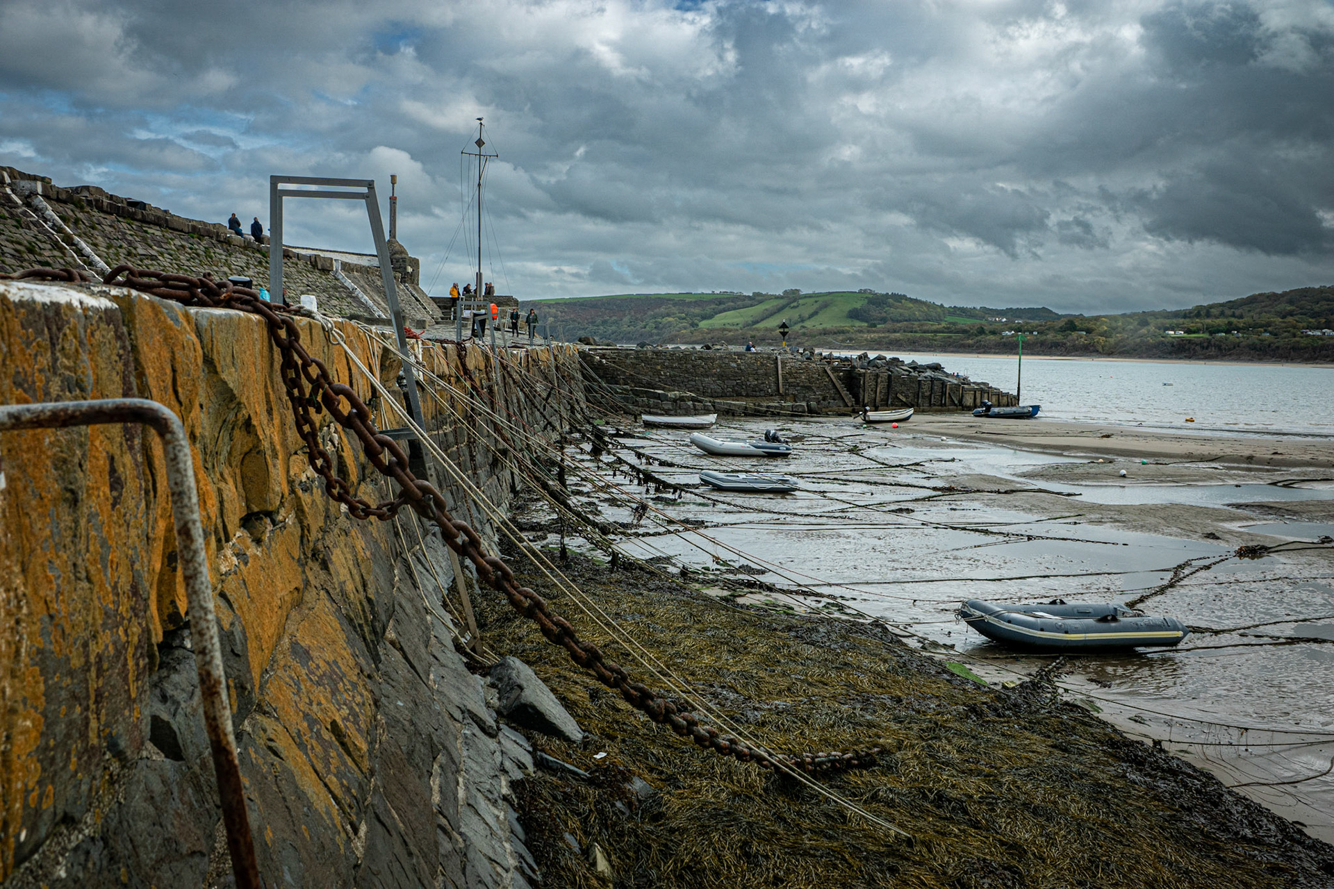 Harbour walls New Quay, Wales