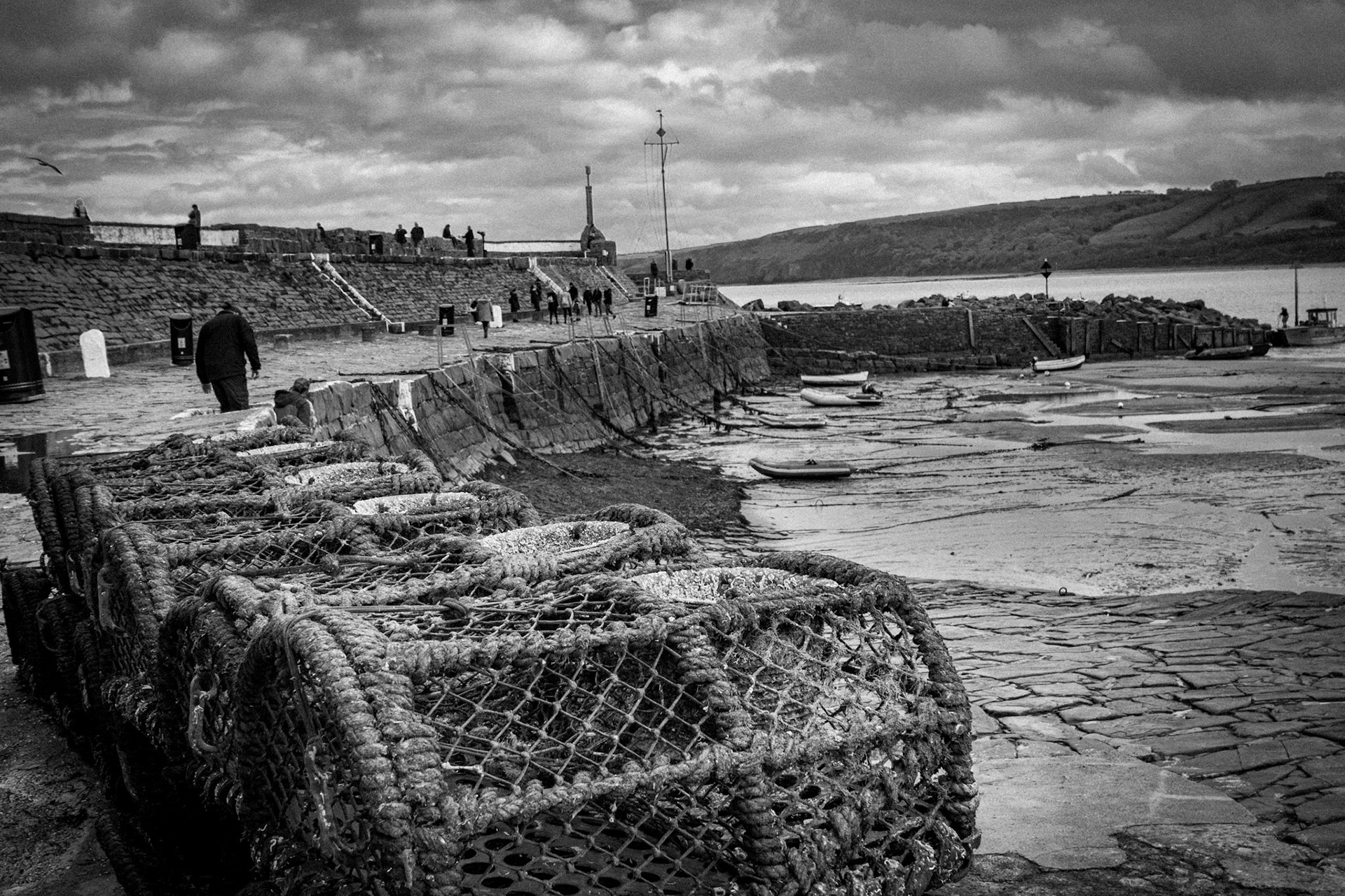 Harbour walls New Quay, Wales