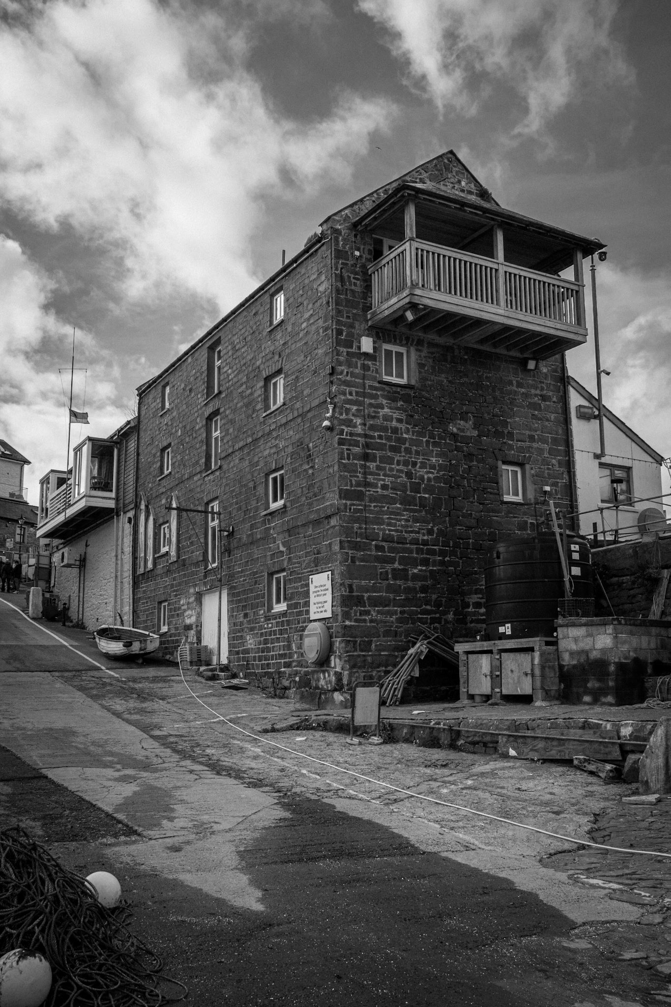 The slip way at New Quay, Wales