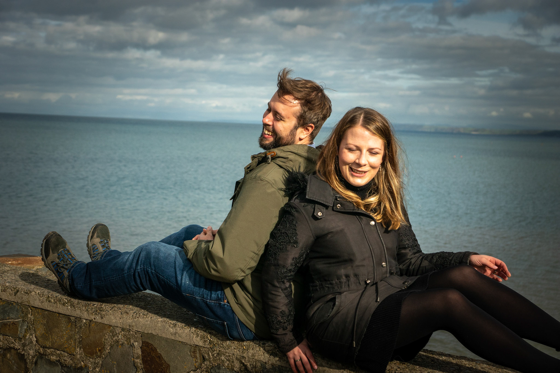 Toby & Charlotte at New Quay, Wales