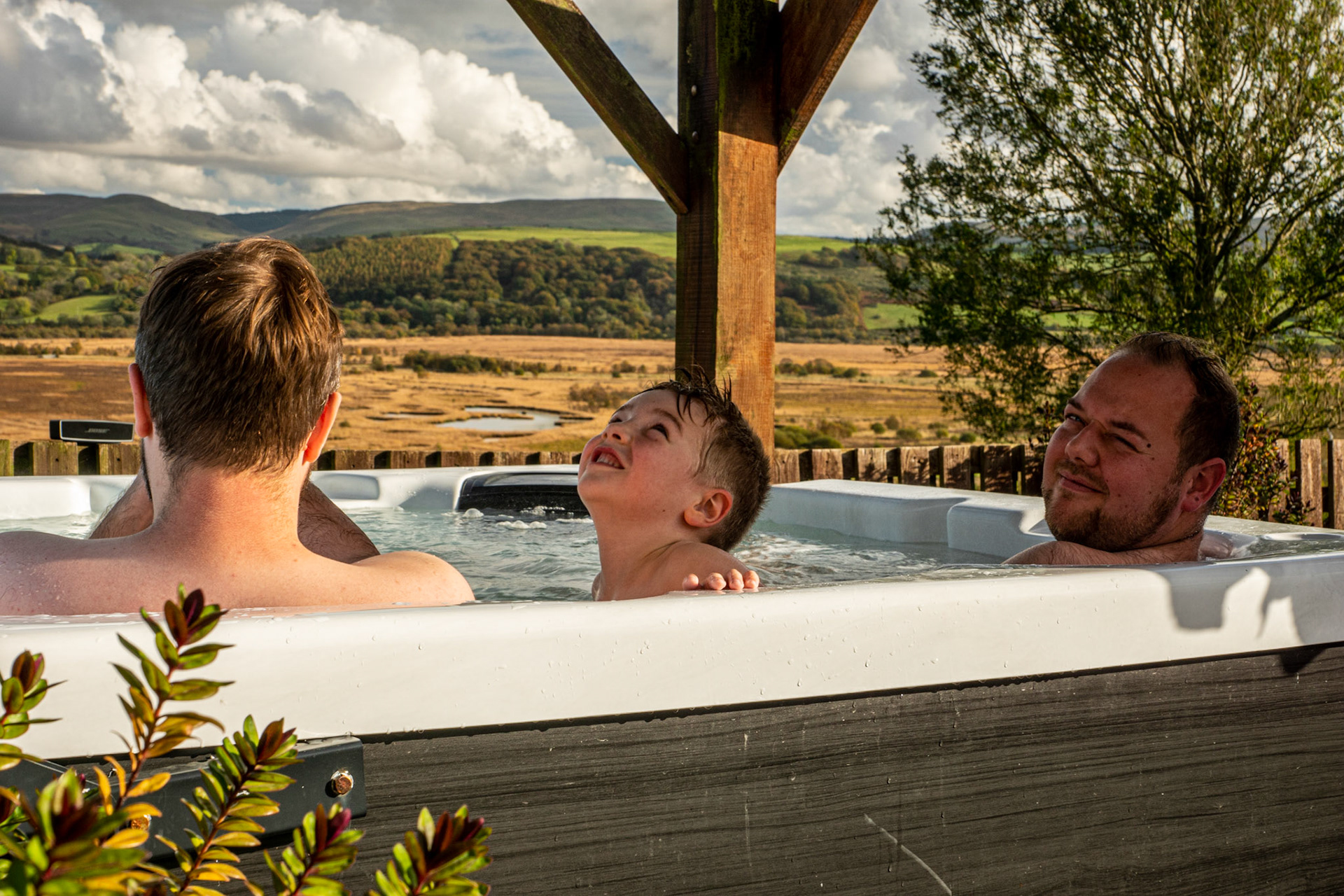 Relaxing at Llwynywynau Isaf Barn