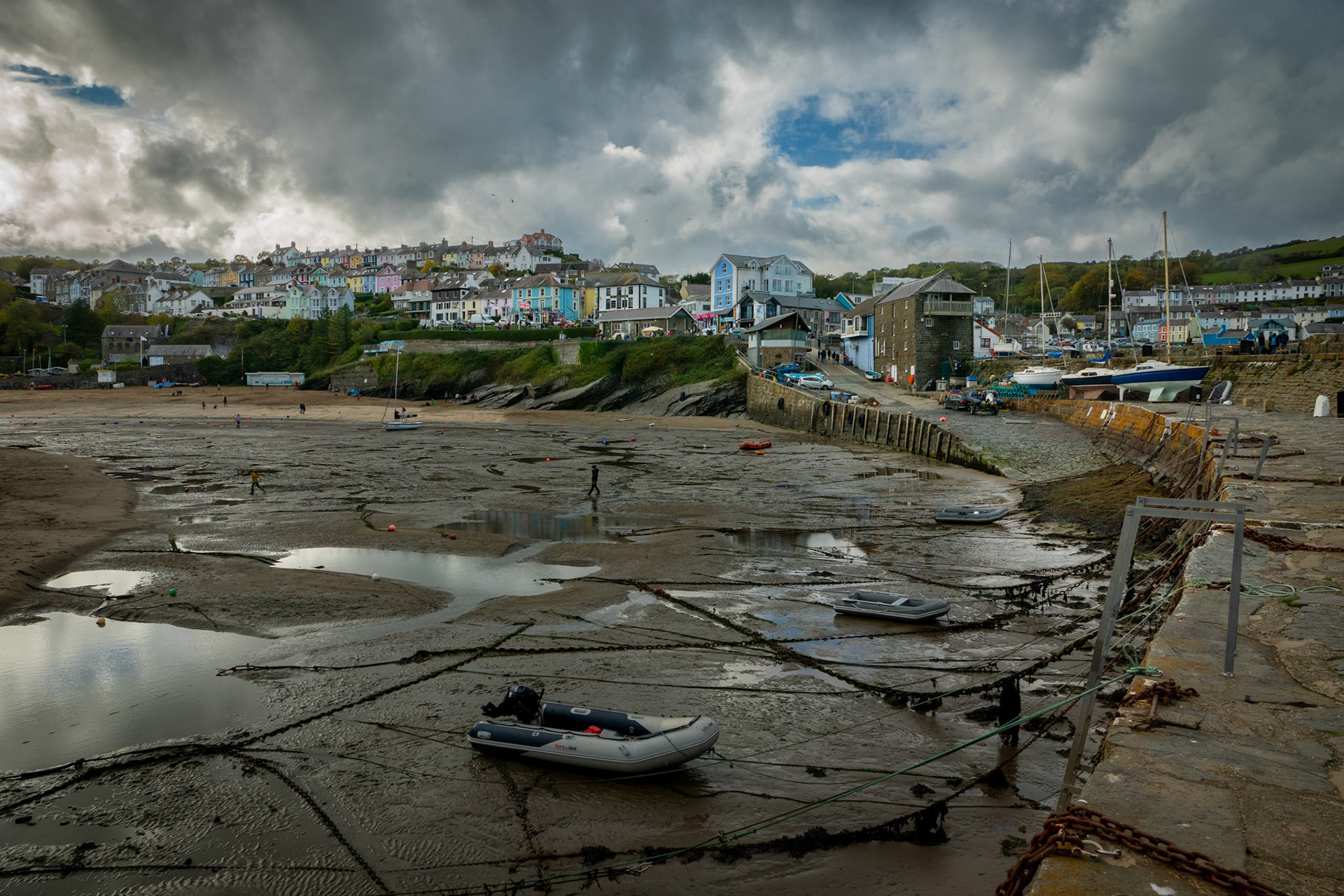 Harbour walls New Quay, Wales