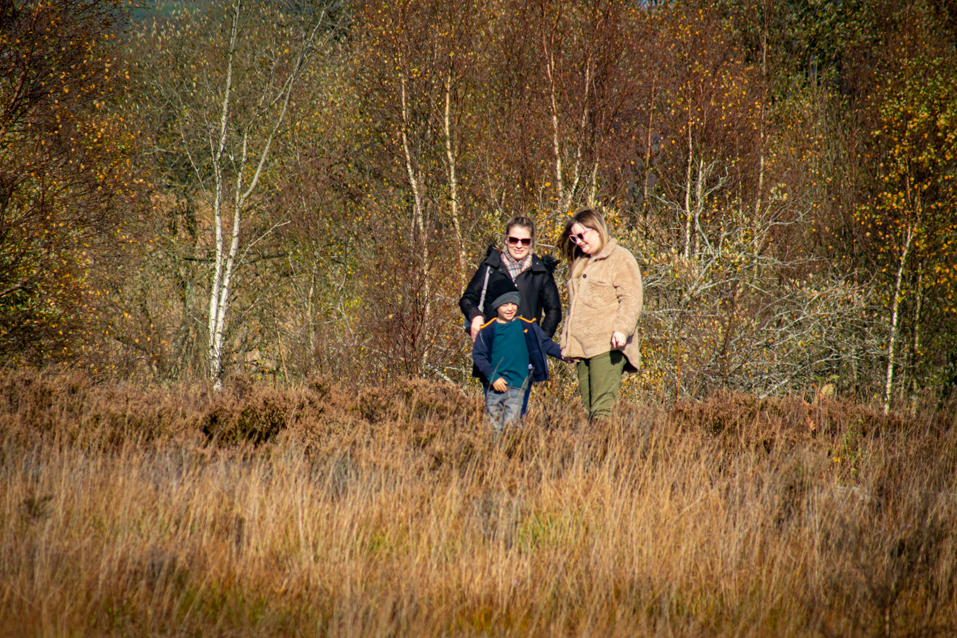 Charly and Georgie at Cors Caron Nature Reserve