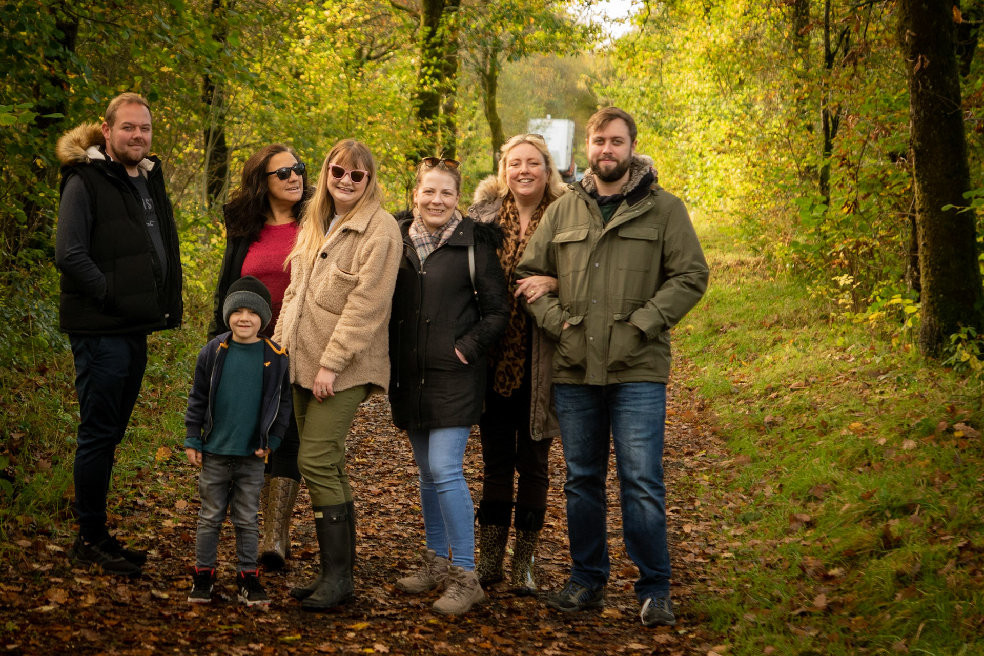 The holiday crew at Cors Caron Nature Reserve
