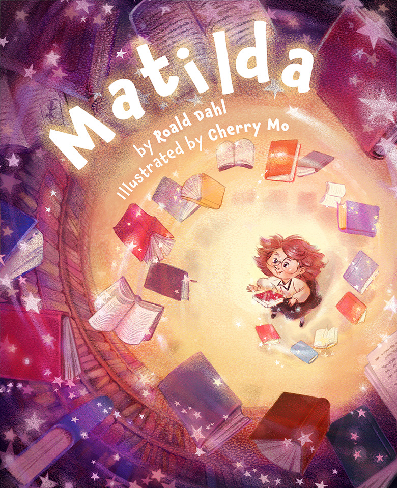 Mock cover of MATILDA by Roald Dahl