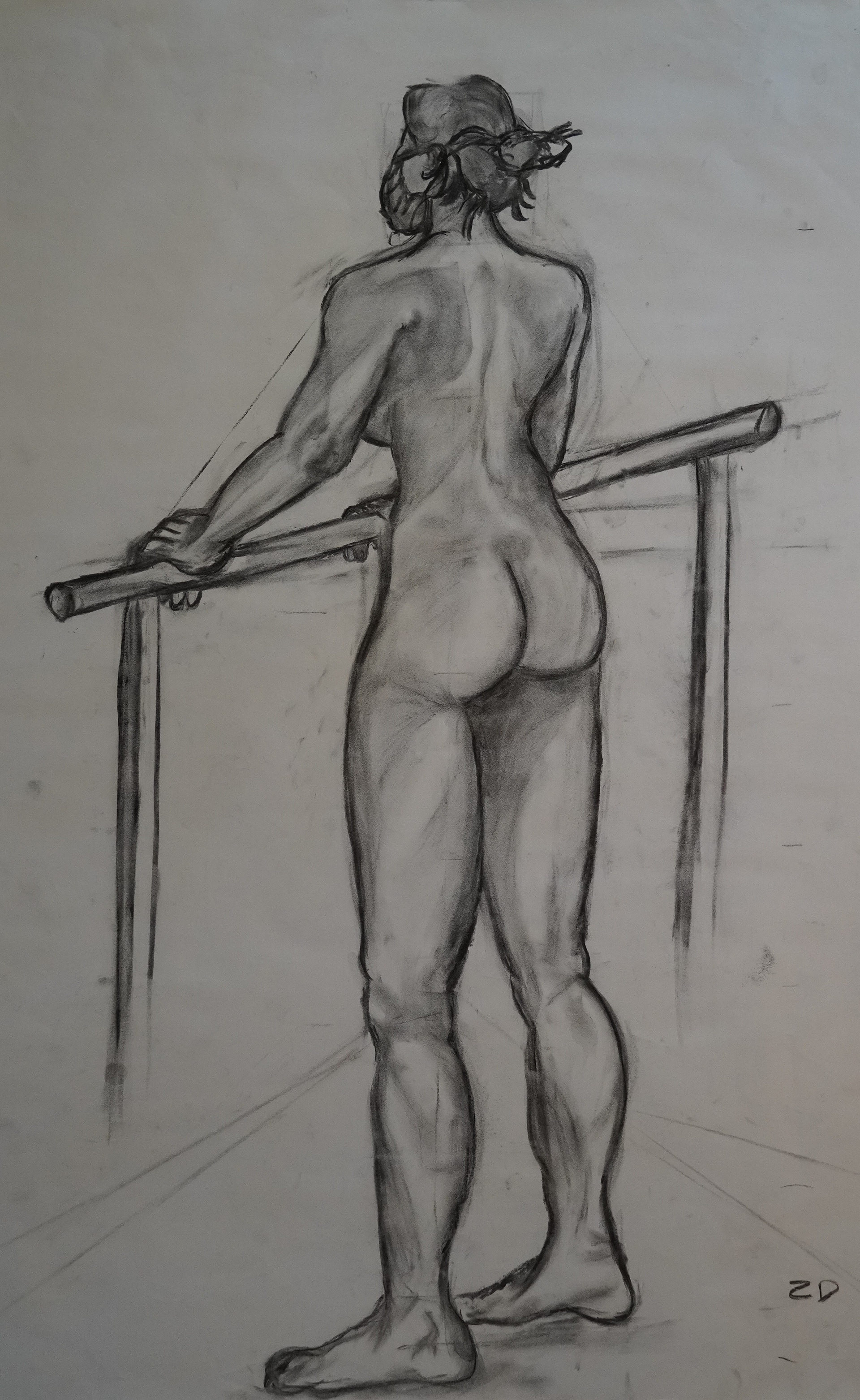 charcoal life drawing