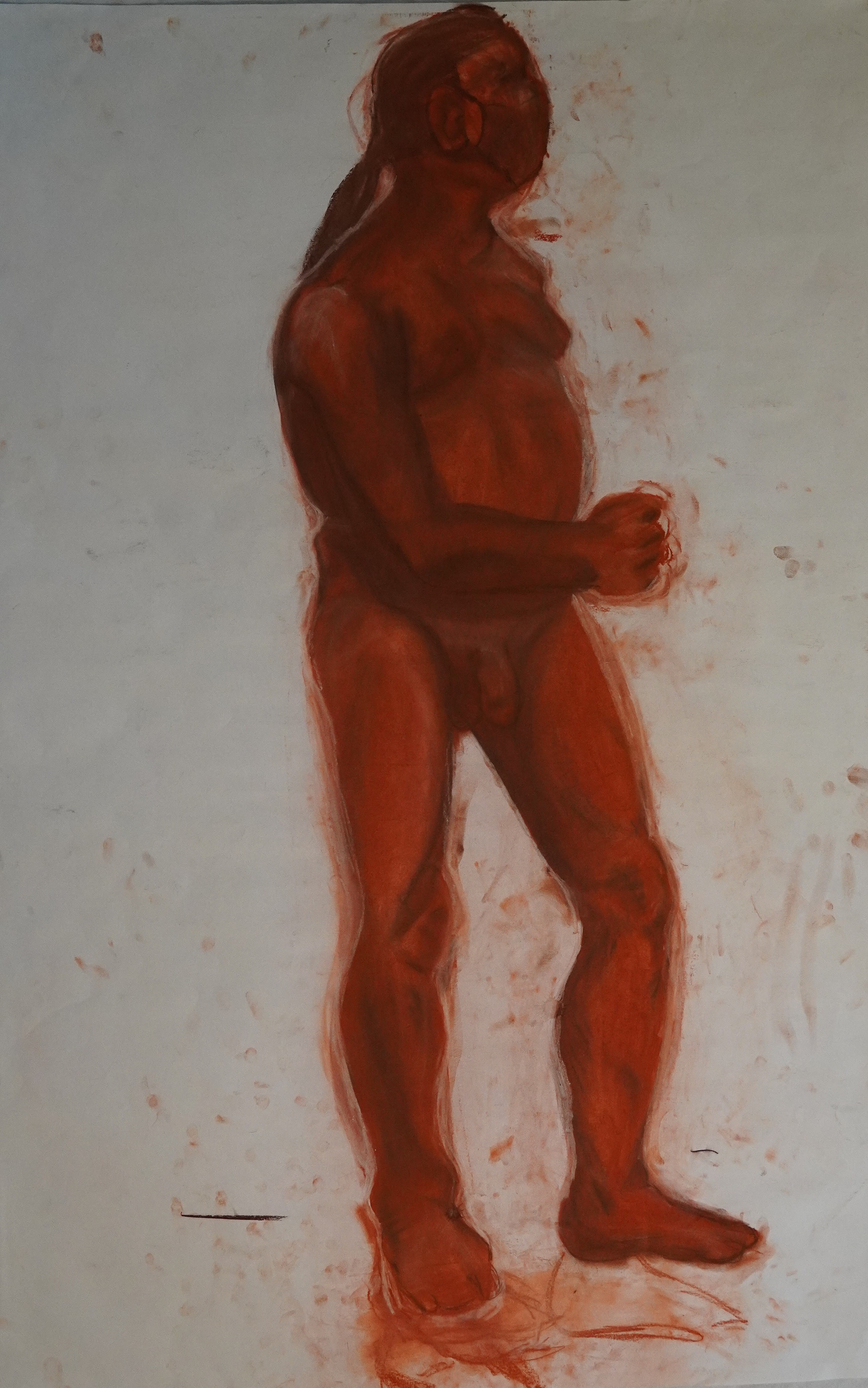 Conte crayon life drawing