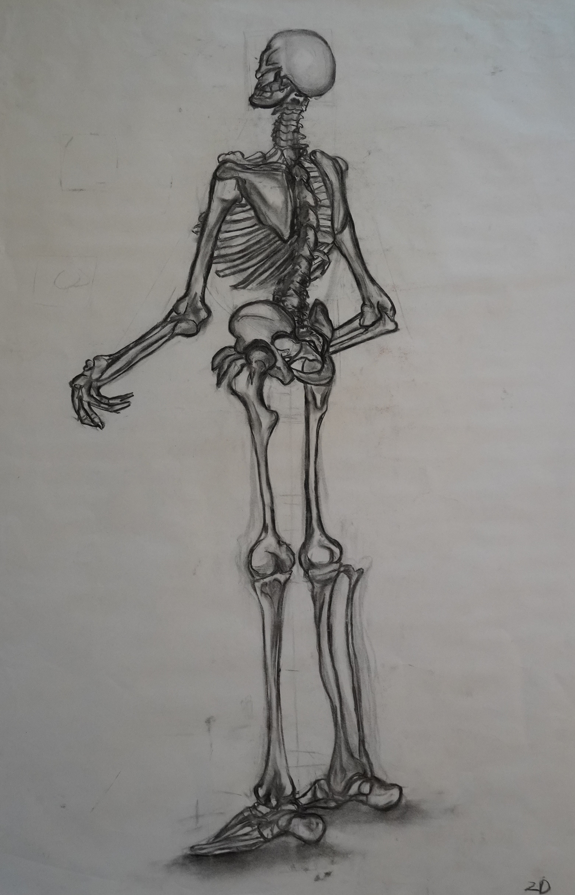 charcoal life drawing