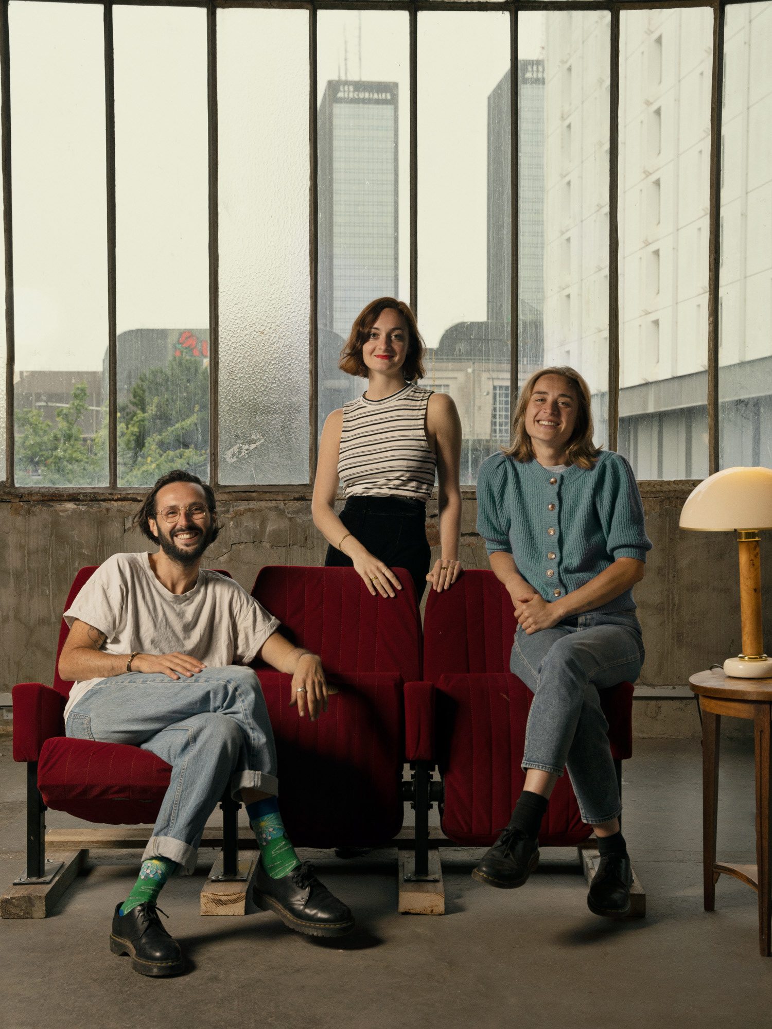 Alexis Carcuac, Cécile Rivet, Julie Rigourd, documentary film producers at Roue Libre Productions