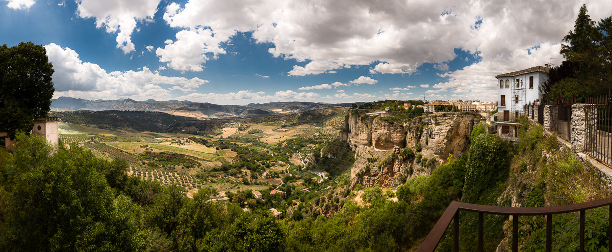 Utsikt från Ronda, Spanien