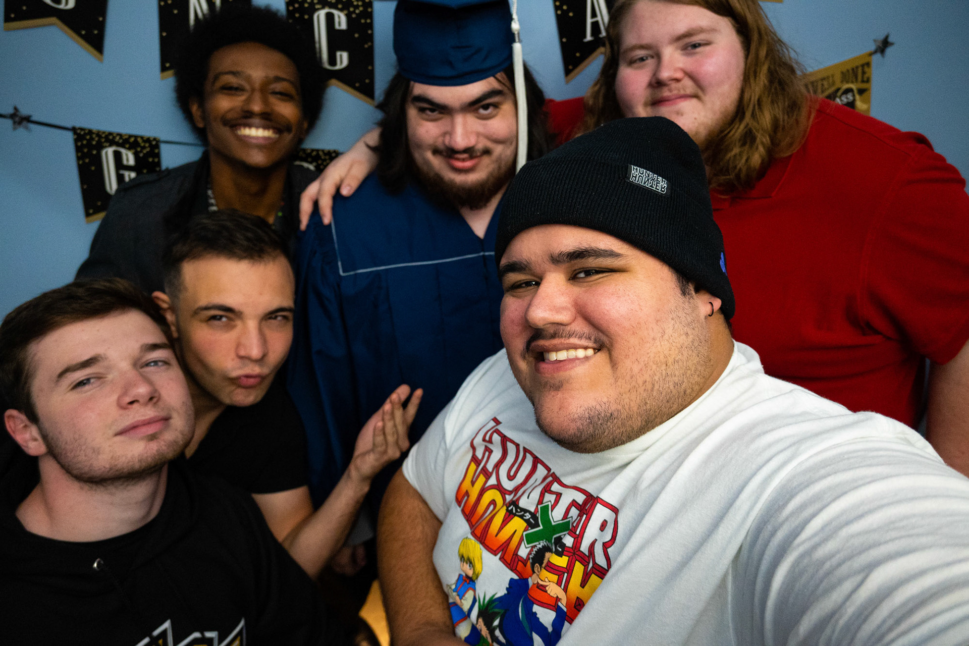 College Graduation photoshoot with a cameo by me.
