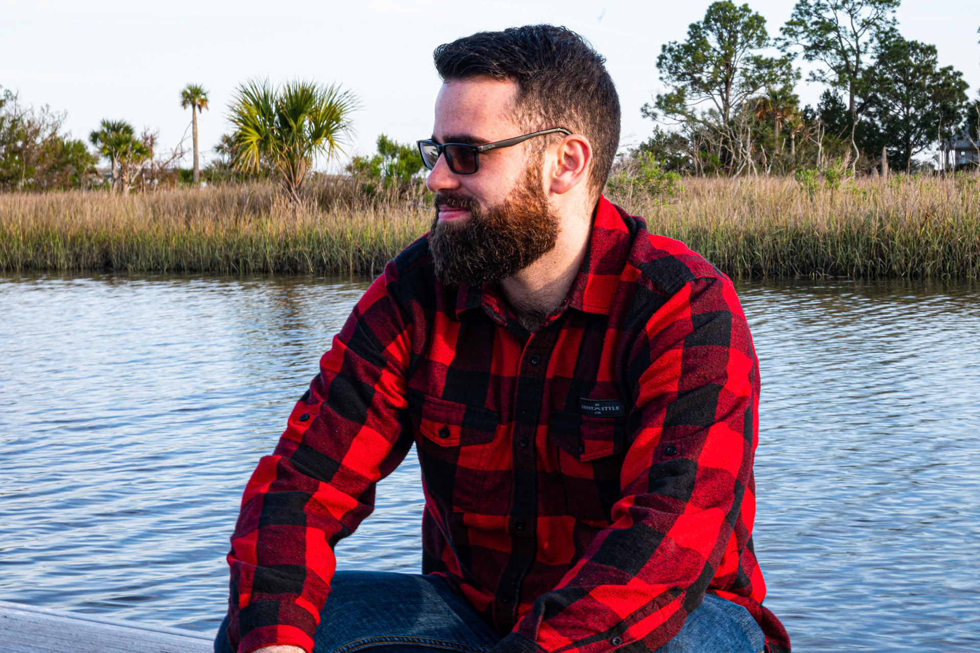 Portrait of one of my clients while we were taking a break during a photoshoot