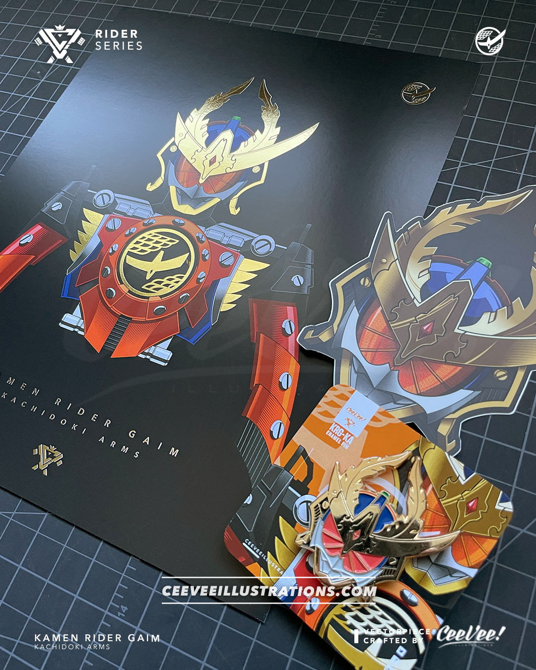 Foil Poster, Collectible Enamel Pin, Sticker