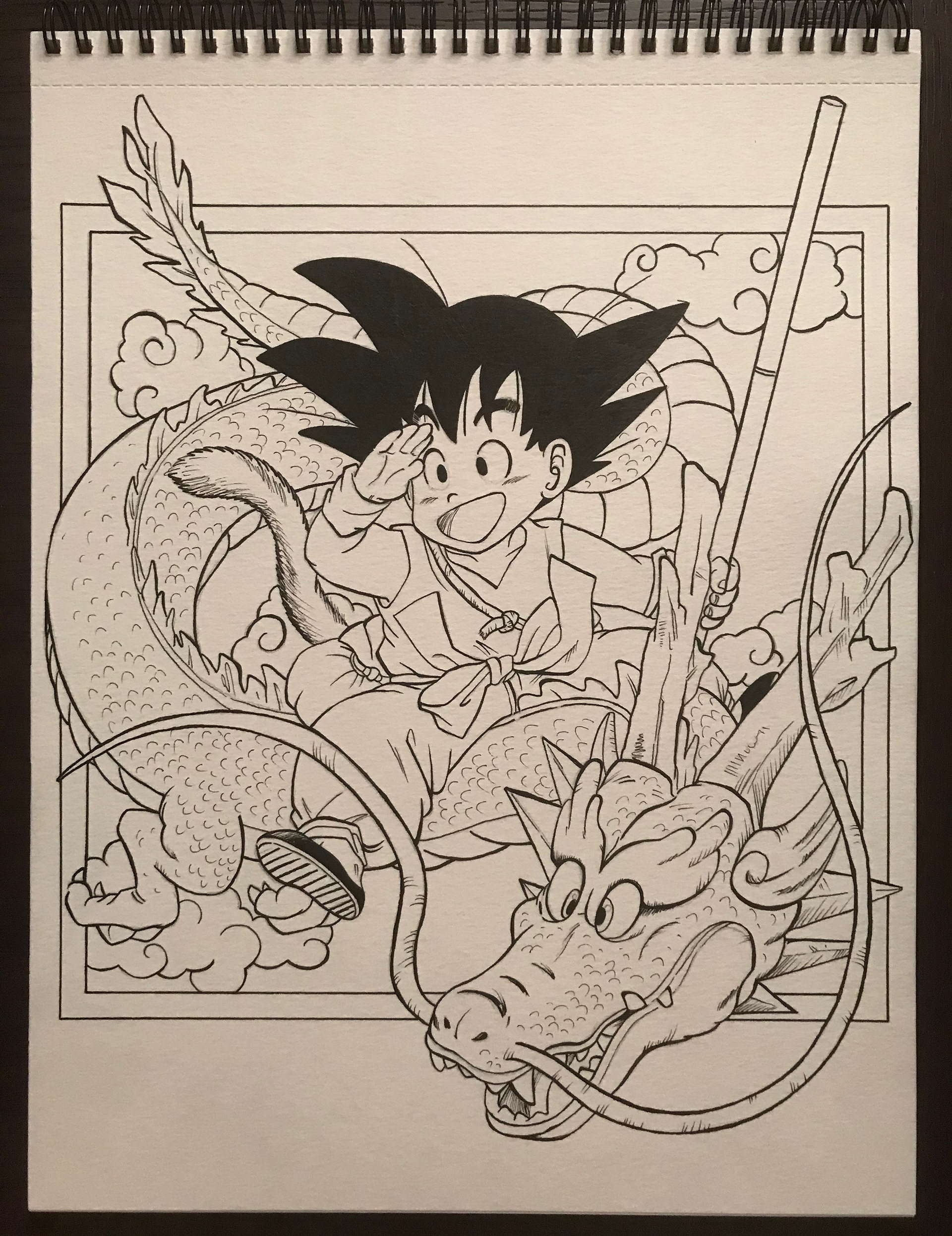 Reproduction Son Goku encrage