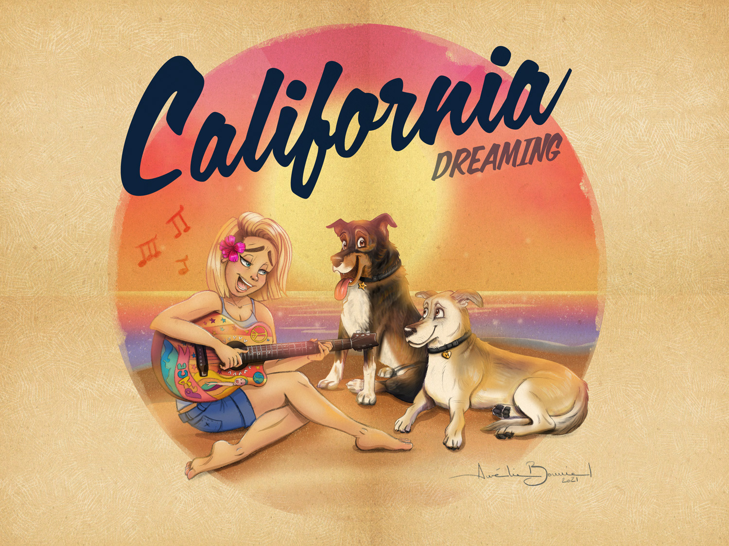 Illustration " California Dreaming "