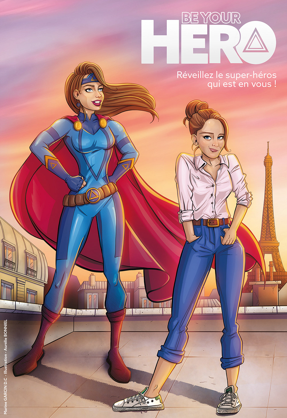 Illustration " Be your Hero "