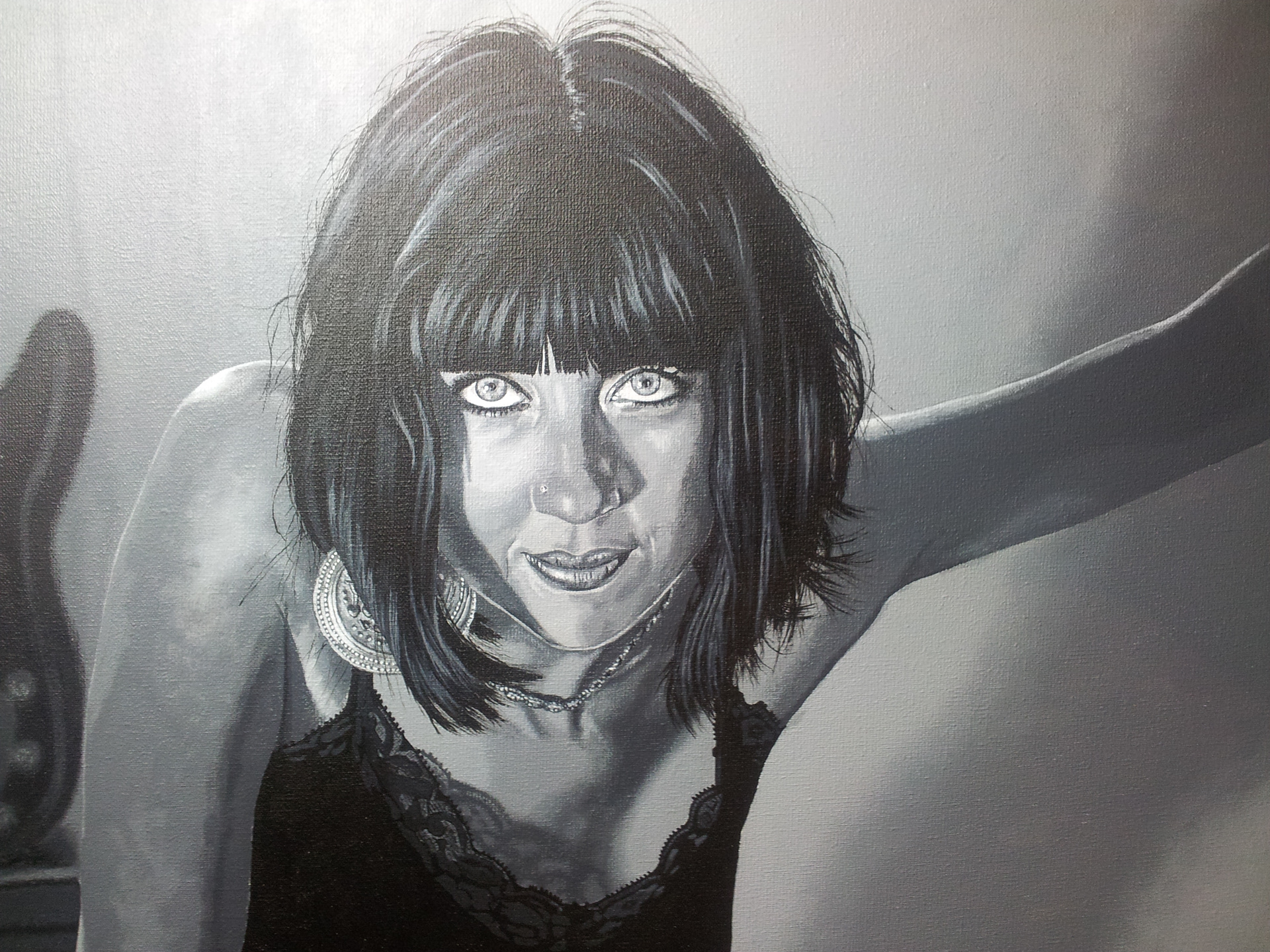 Portrait Eva Gardner - Acrylique sur toile