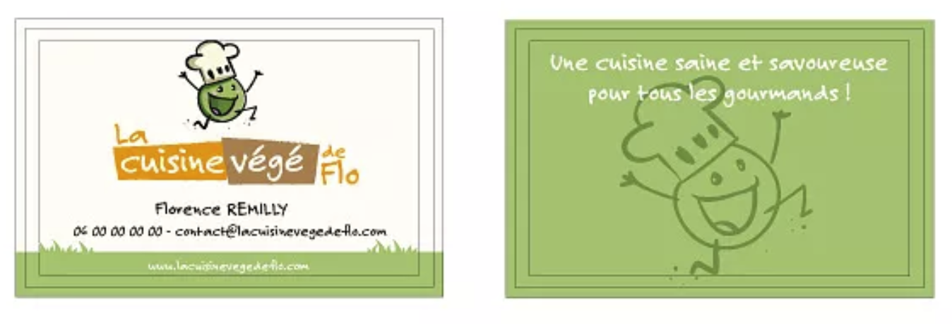 Cartes de visite - La Cuisine Végé de Flo