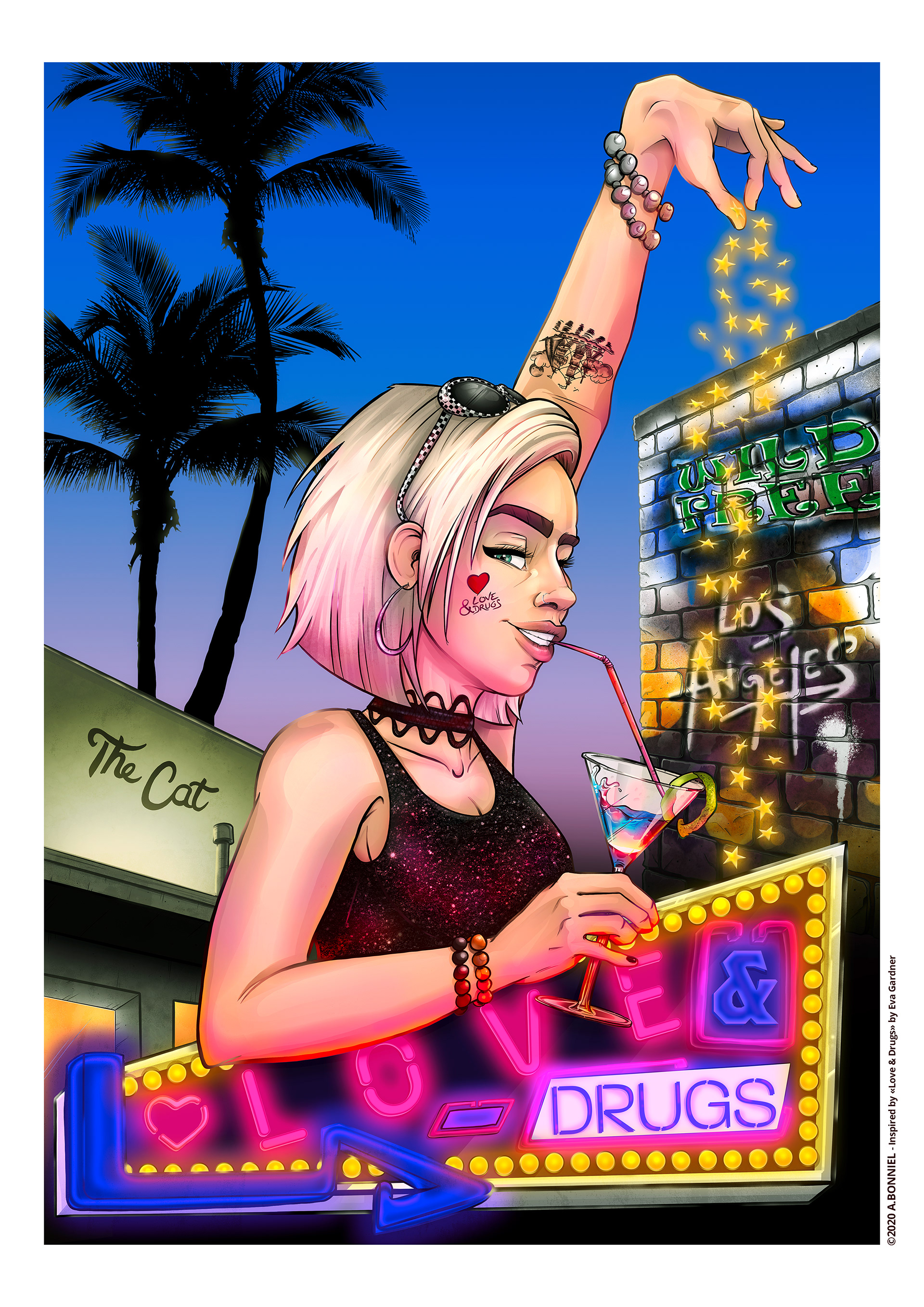 Illustration " Love and drugs "