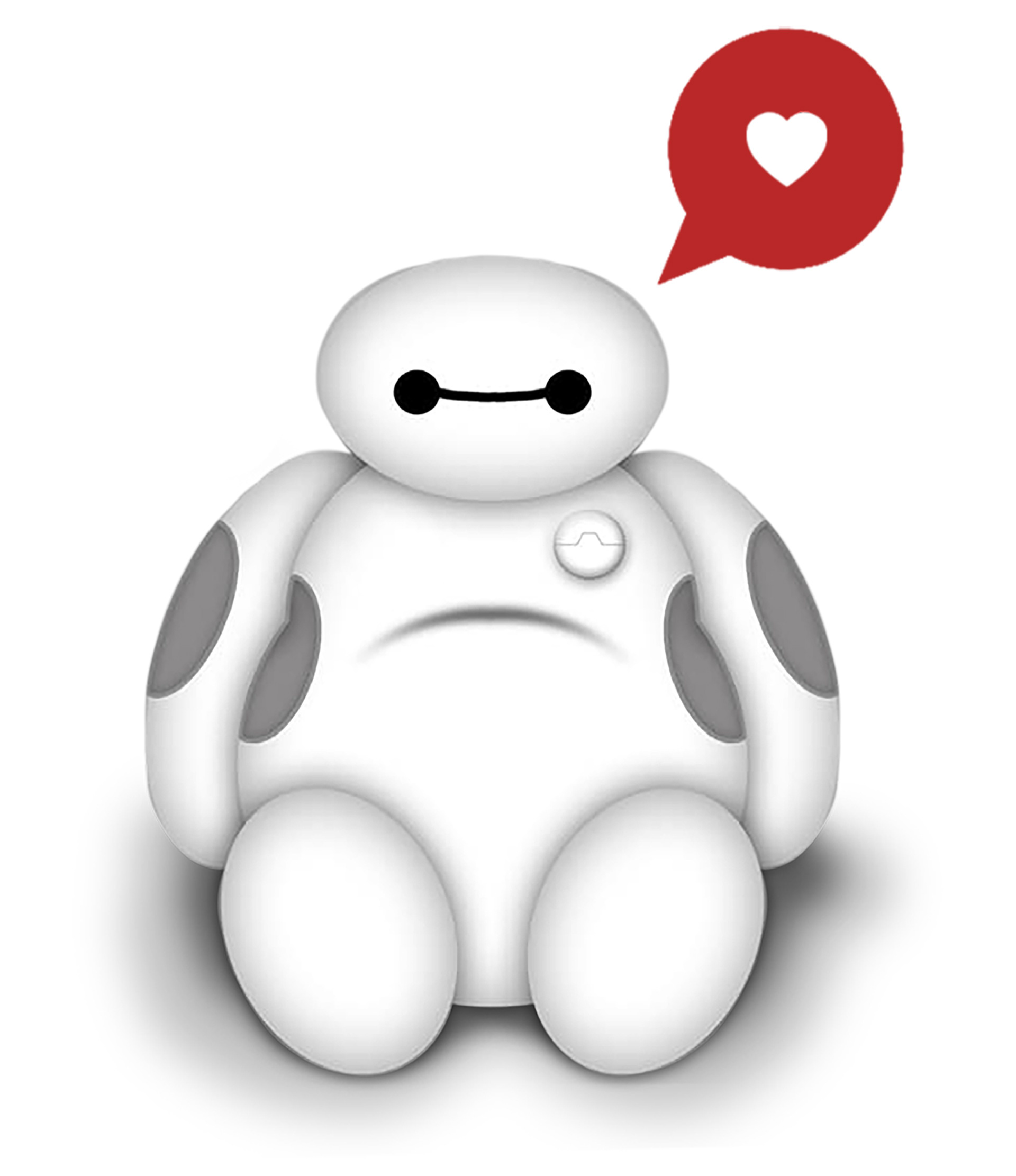 Baymax from Disney's Big Hero 6. Created in Photoshop