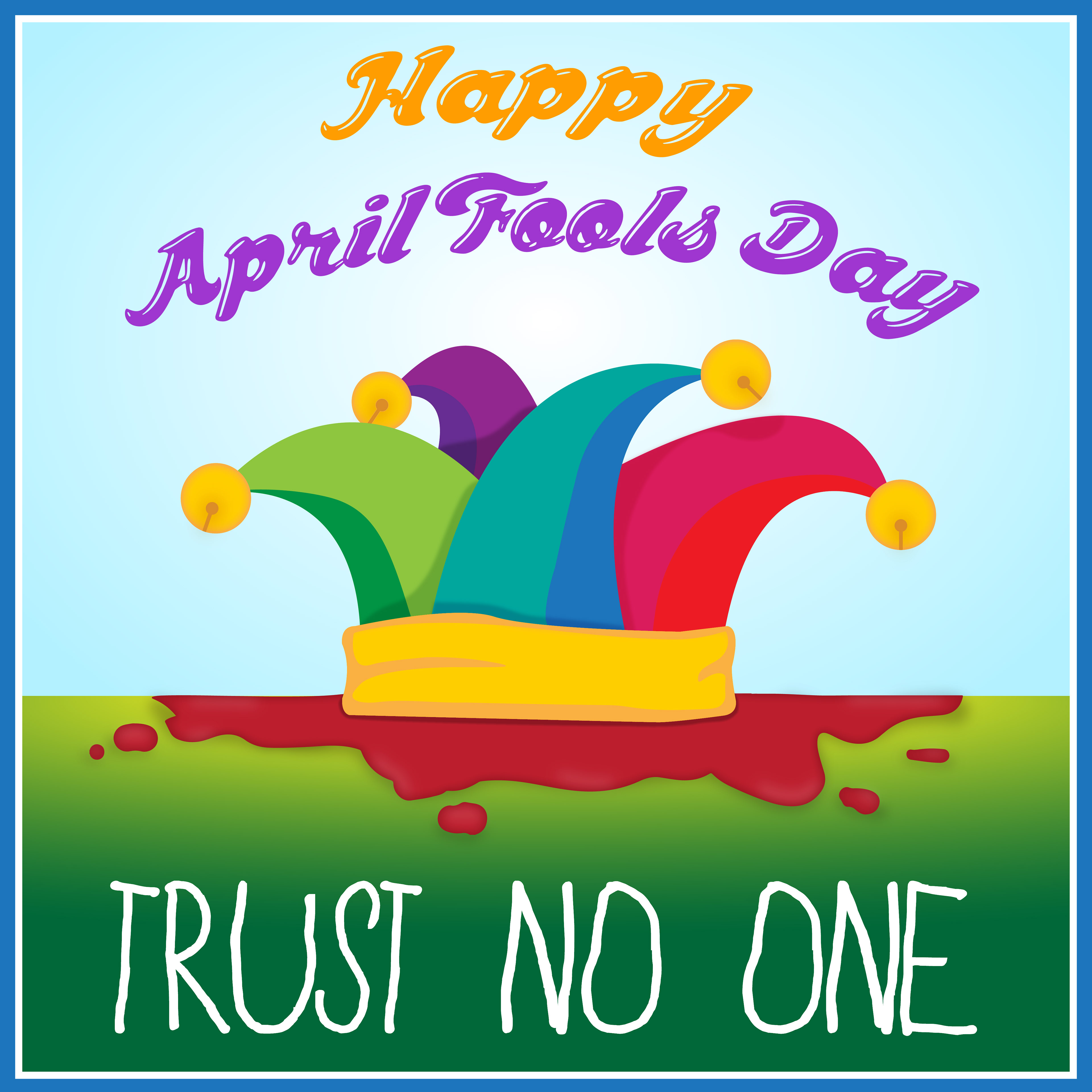 April Fools Day can be dangerous. Created in Illustrator