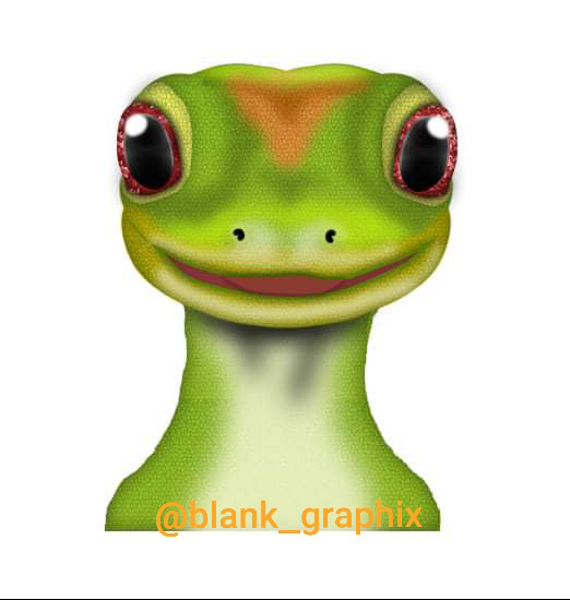 Famous Gekko Painted in Photoshop